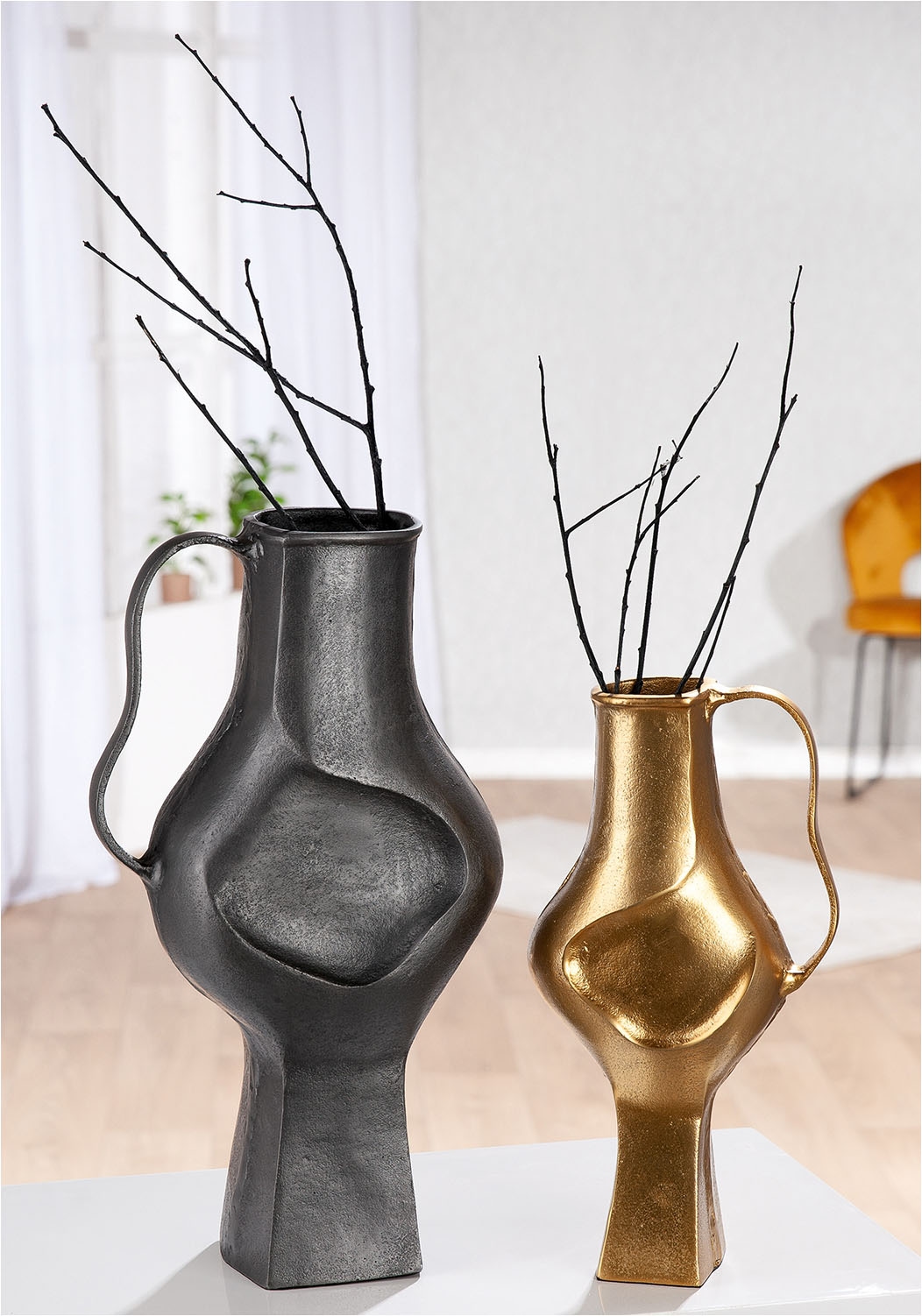 GILDE Tischvase »Vase Antigua mit Henkel«