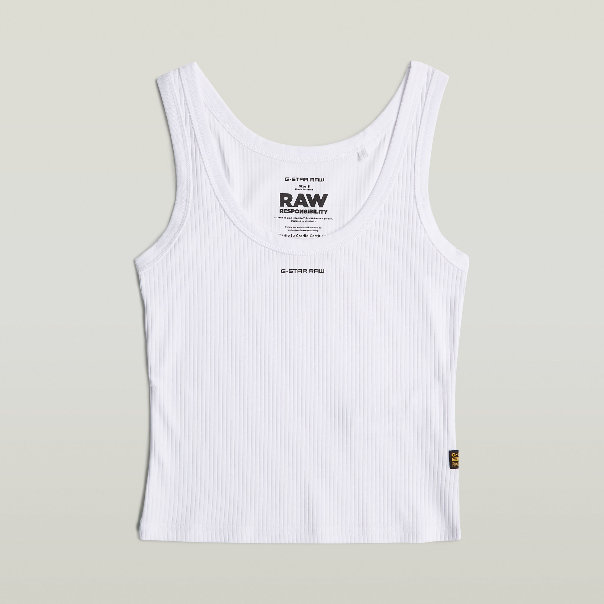 G-STAR Tanktop »Slim Rib Tank«, mit Markenschriftzug auf der Brust