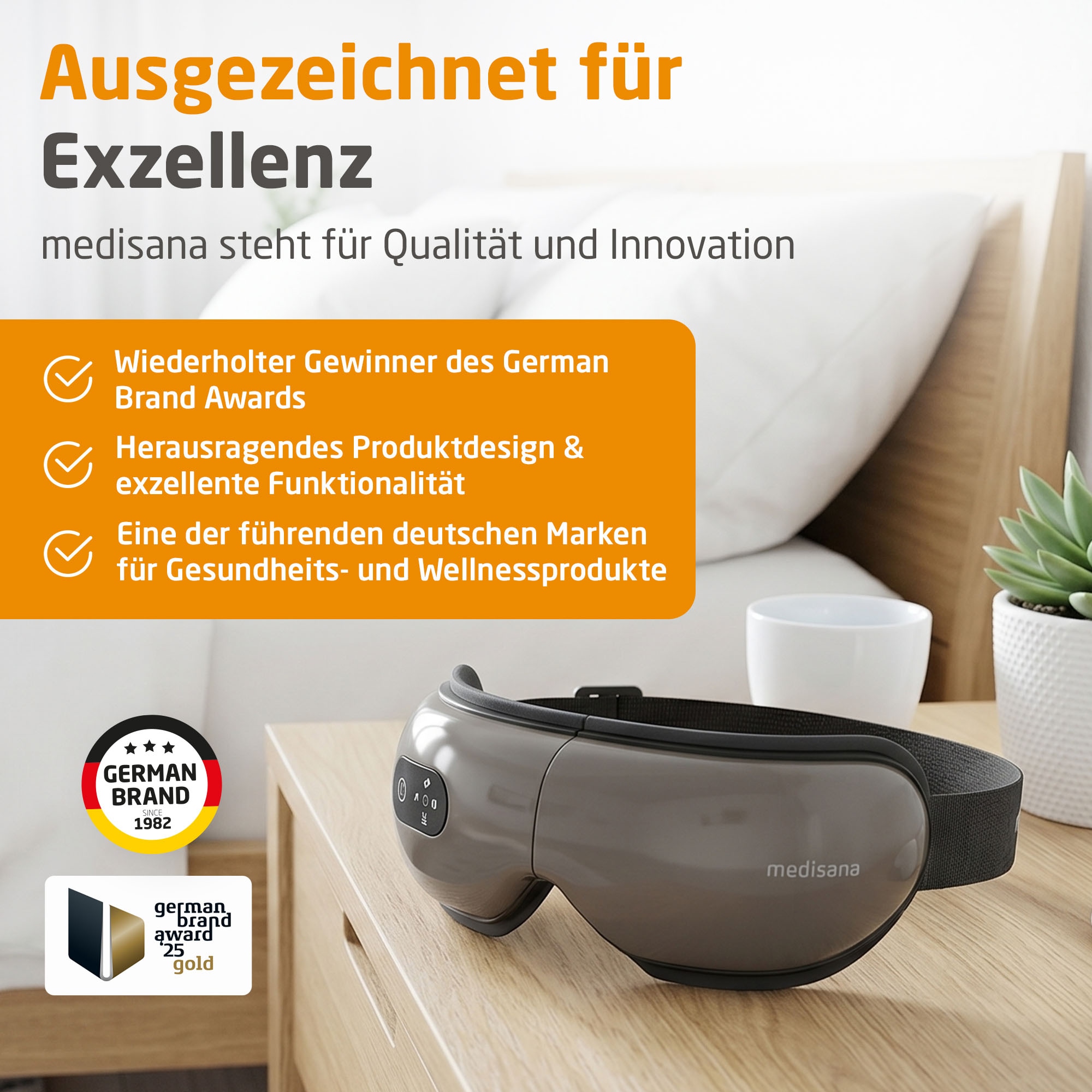 Medisana Gesichtsmassagegerät »EM 150« Luftkompressions-/Vibrationsmassage, Muskelentspannung, Wärmefunktion