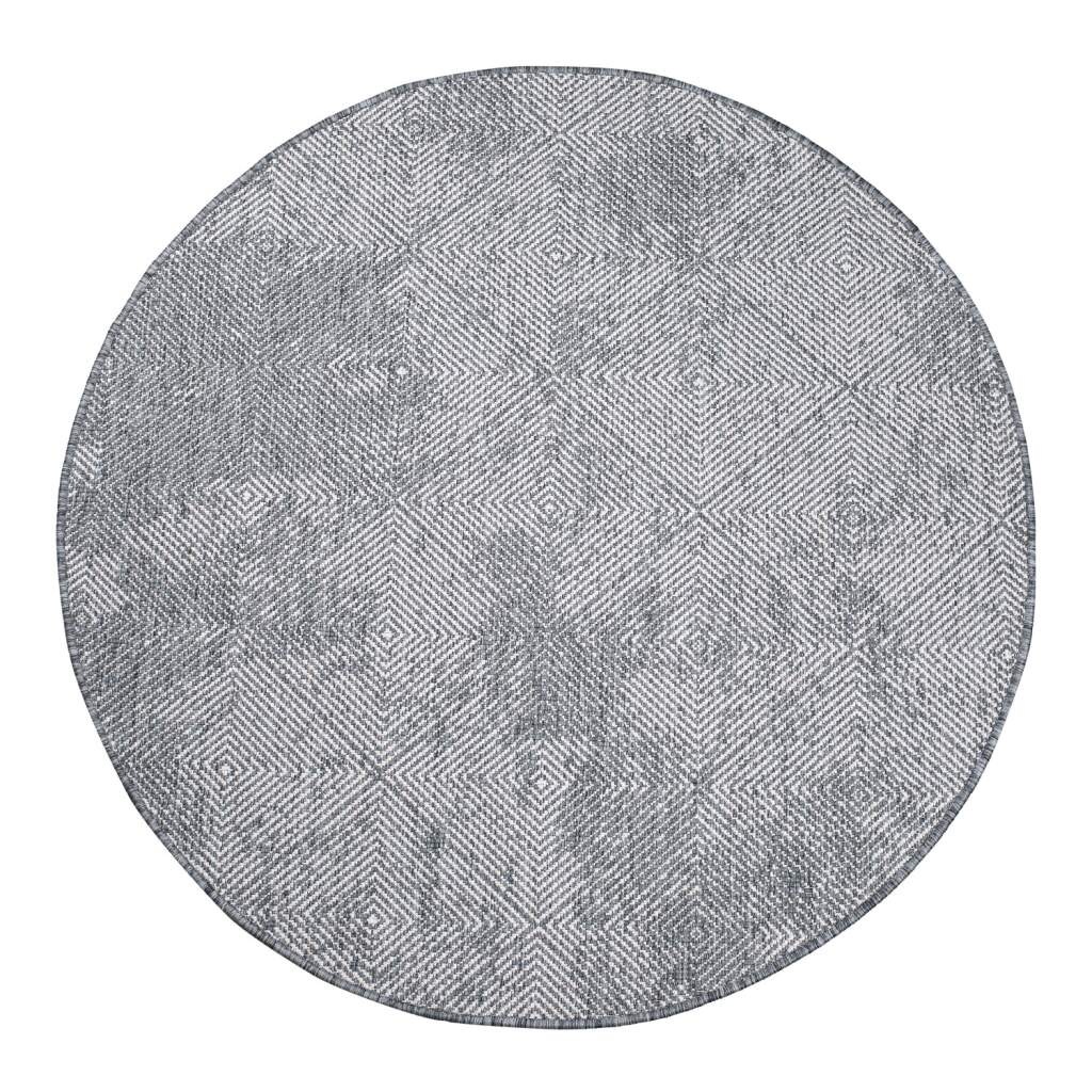 Carpet City Outdoorteppich »DUO RUG 5845«, rund, 5 mm Höhe, Wendeteppich Wetterfest In- & Outdoor, Balkon, Terrasse, Wohnzimmer