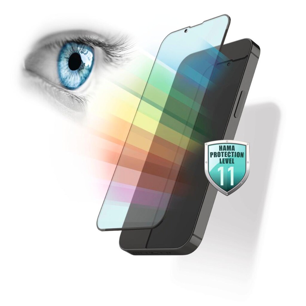 Hama Displayschutzglas »Displayschutzglas für das iPhone 13 mini, mit Blaulichtfilter«