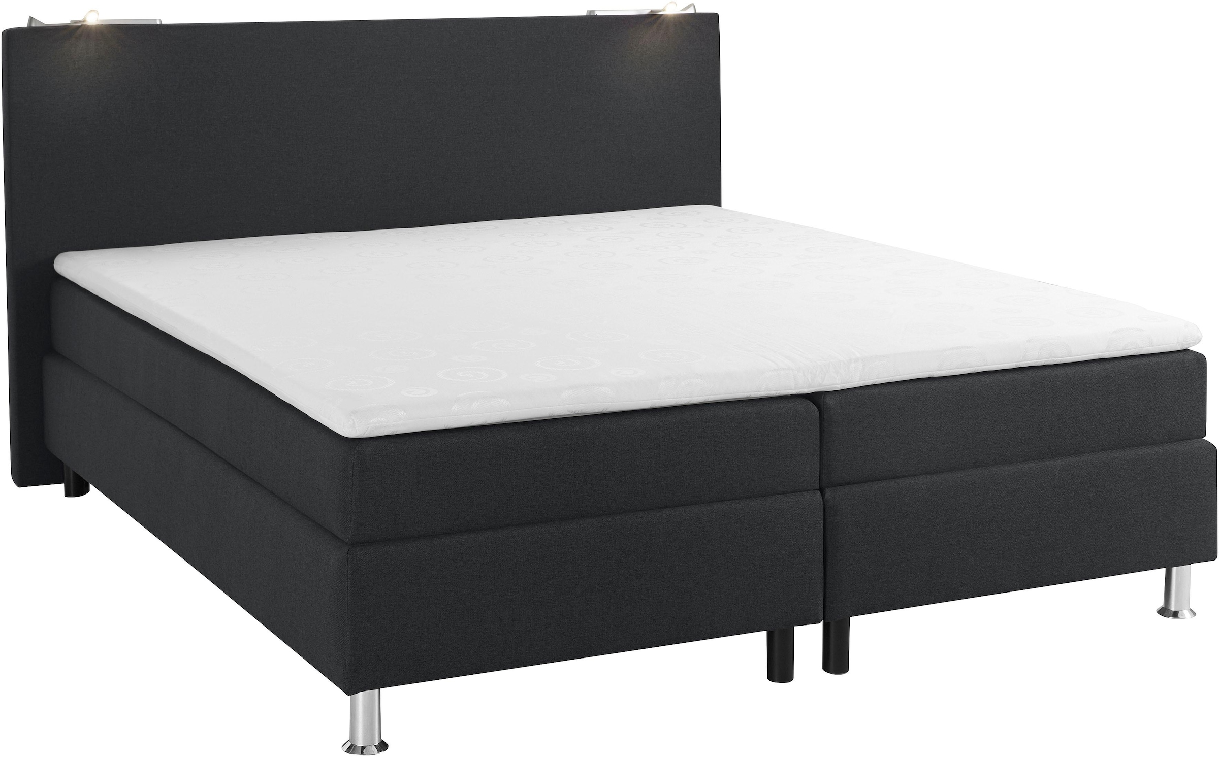 COLLECTION AB Boxspringbett, inkl. LED-Beleuchtung und Topper