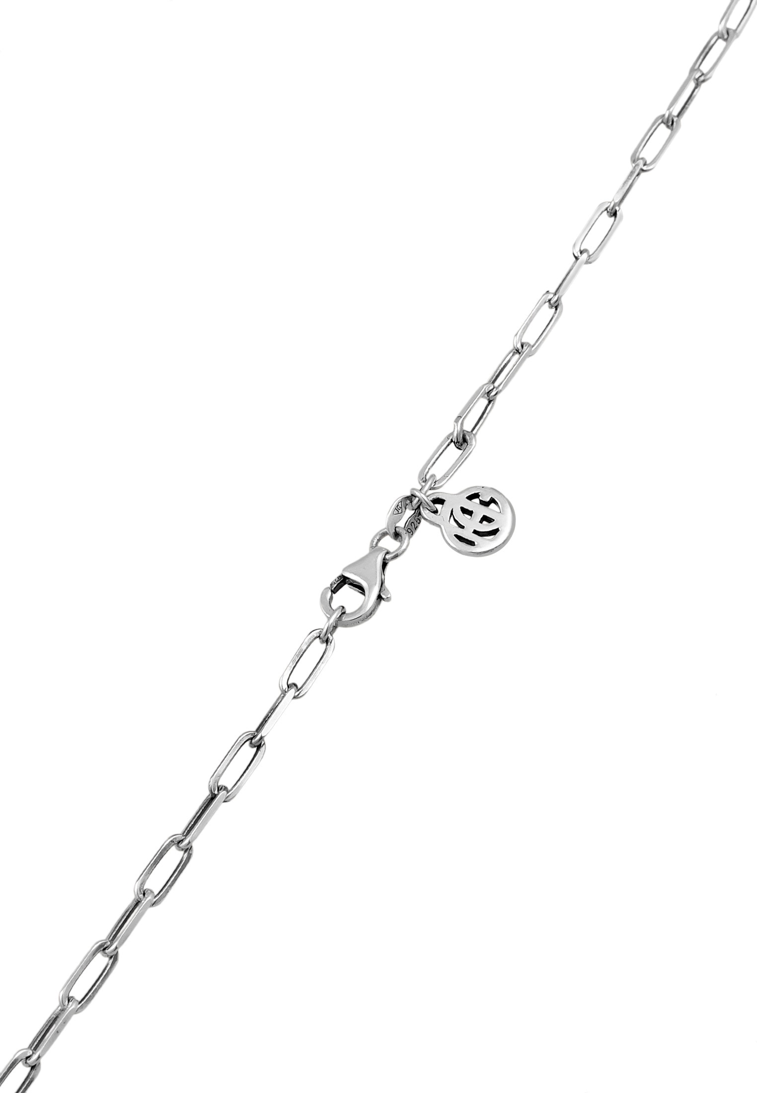 HAZE & GLORY Kette mit Anhänger »Halskette Gliederkette Süßwasserperle Barock 925 Silber«