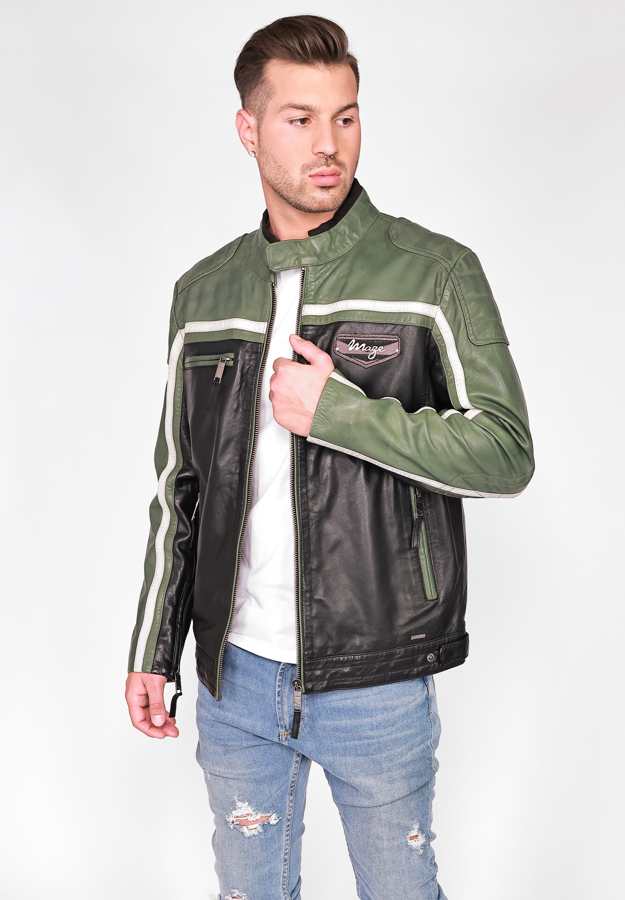 Maze Bikerjacke »Lederjacke 4202191«