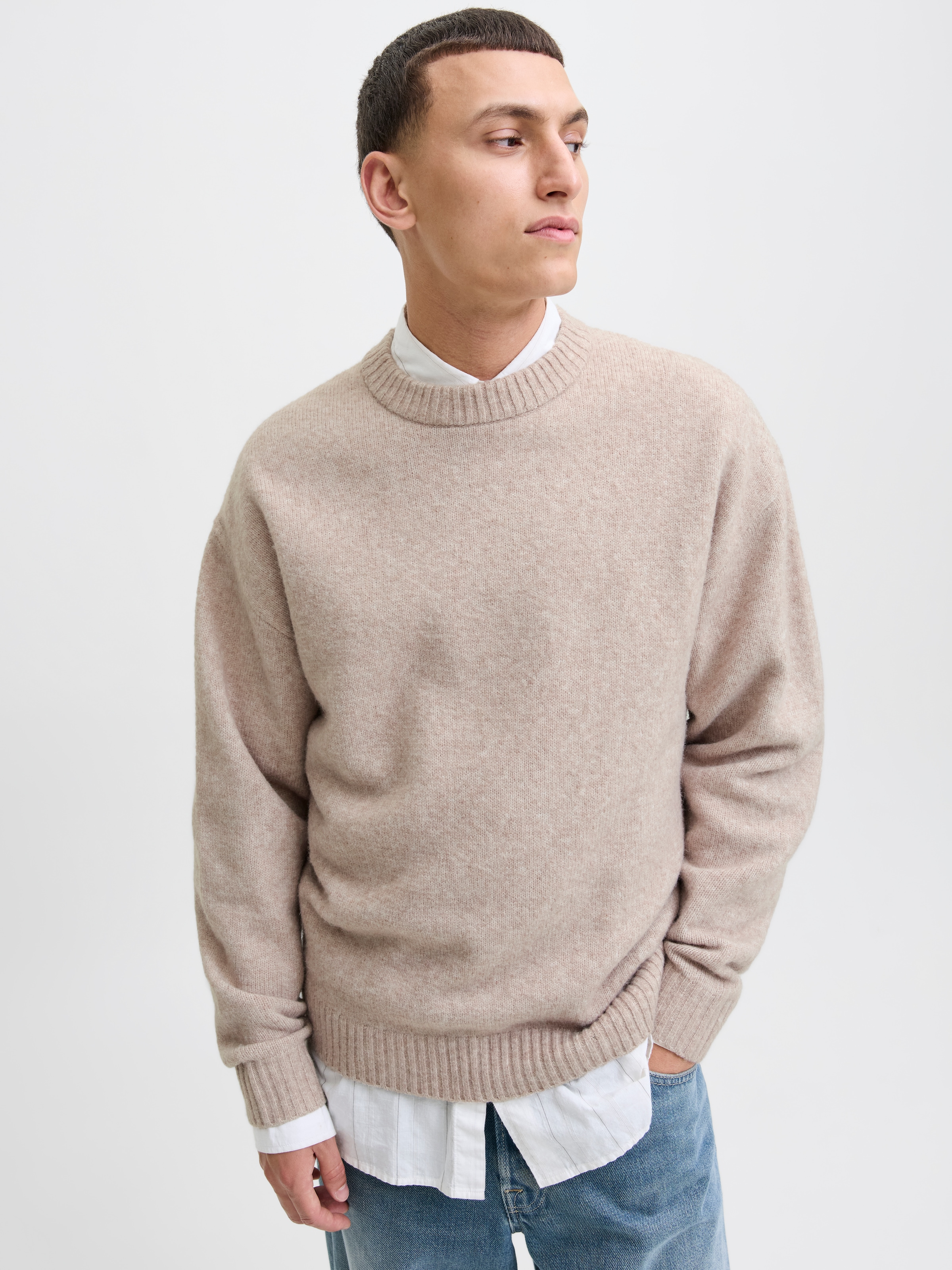 Jack & Jones Strickpullover »JJESOHO OLLIE KNIT CREW NECK SN«