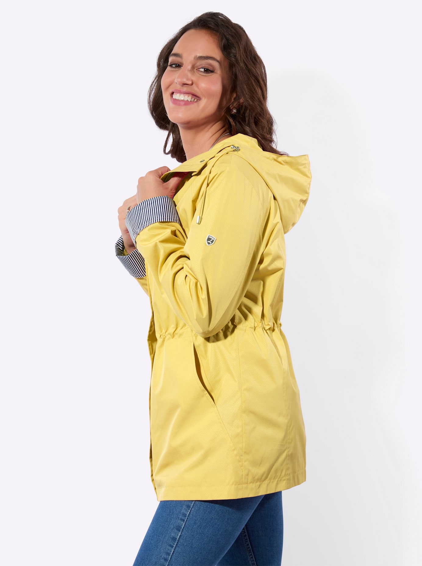 Casual Looks Langjacke mit Kapuze