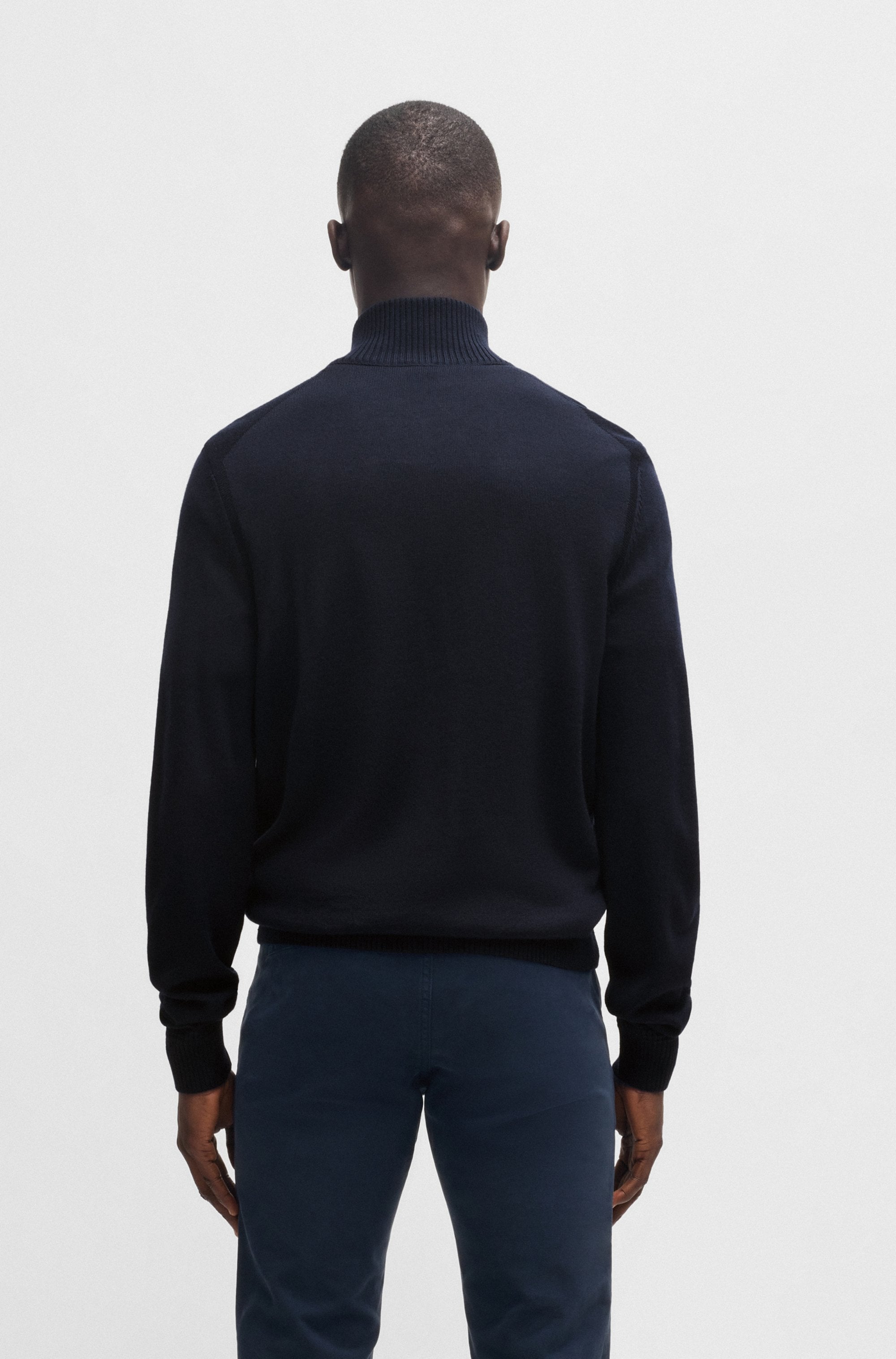BOSS ORANGE Strickjacke »Avac«, mit Logostickerei auf der Brust