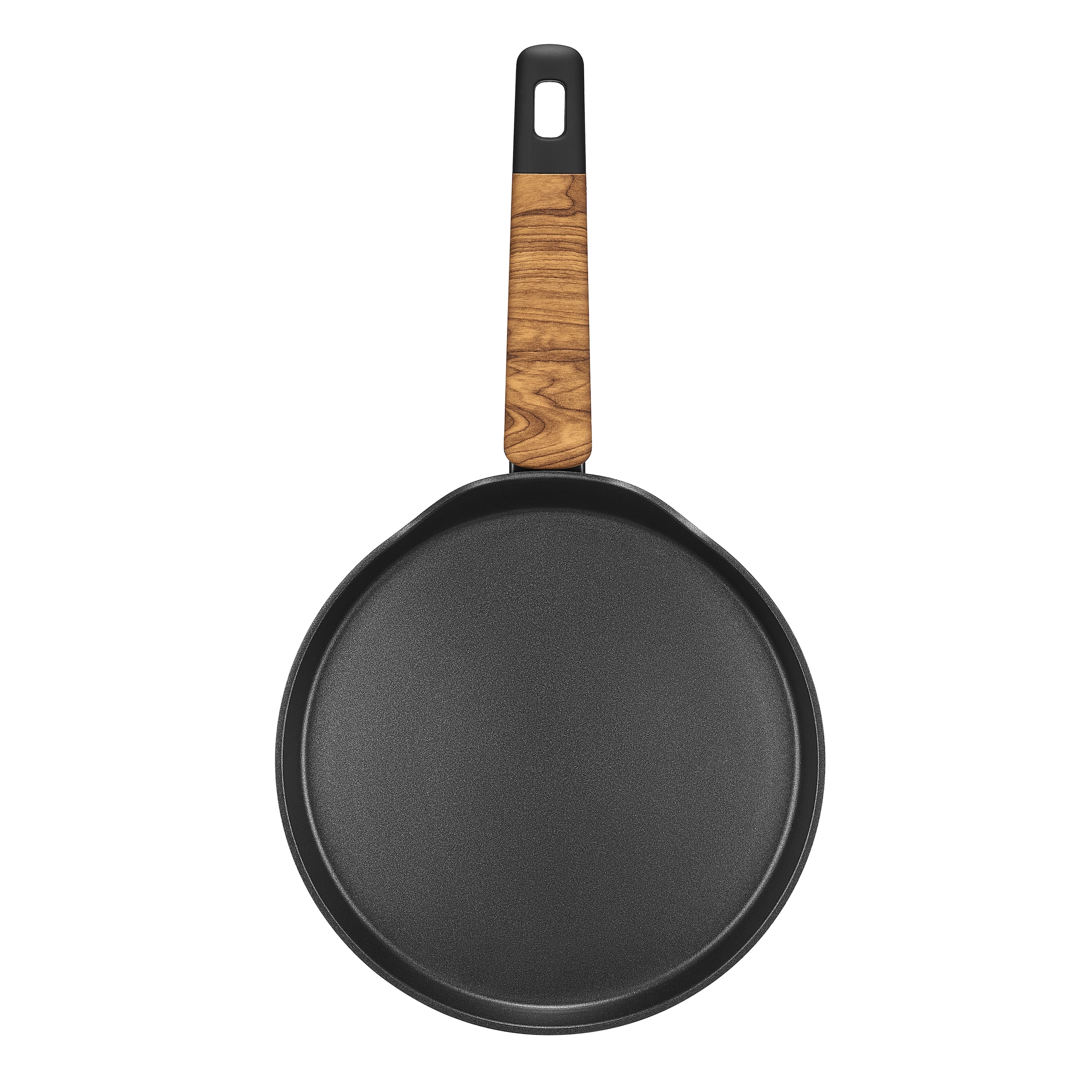 RESTO Kitchenware Crêpepfanne »MON Pfannkuchenpfanne Ø 24 cm mit Soft-Touch-Griff in Holzoptik« Aluminium 1 tlg. Induktion, für alle Herdarten geeignet