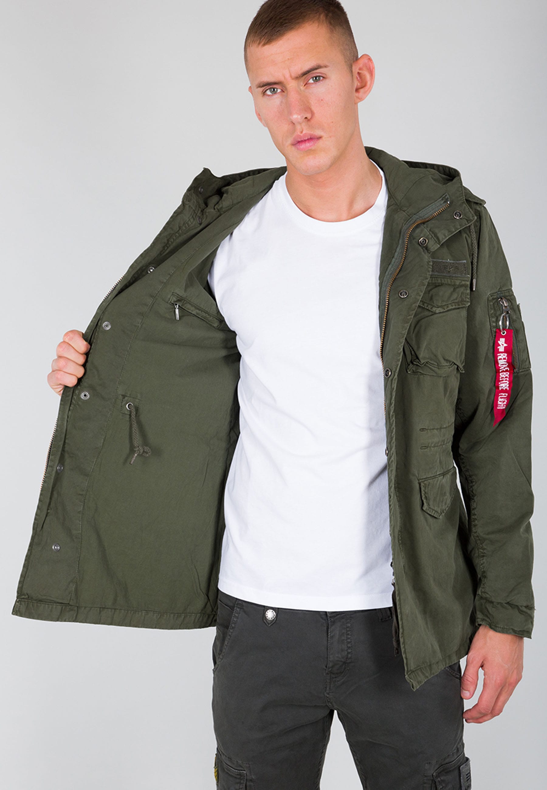 Alpha Industries Fieldjacket »ALPHA INDUSTRIES Men - Field Jackets Huntington Hood«