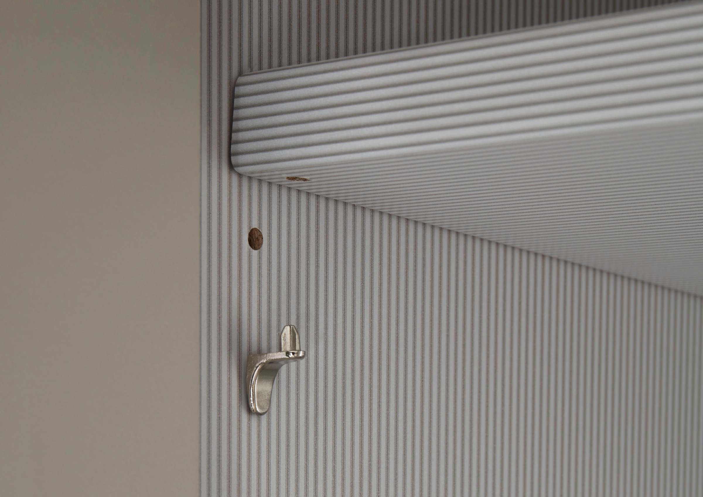 WIEMANN Falttürenschrank »Ohio, Kleiderschrank, Schrank, Garderobe, mit Glasfront, 300 cm« inklusive Einlegeböden & Kleiderstangen, 2 Höhen, MADE IN GERMANY,  inklusive Türdämpfung, hochwertige Glasfront