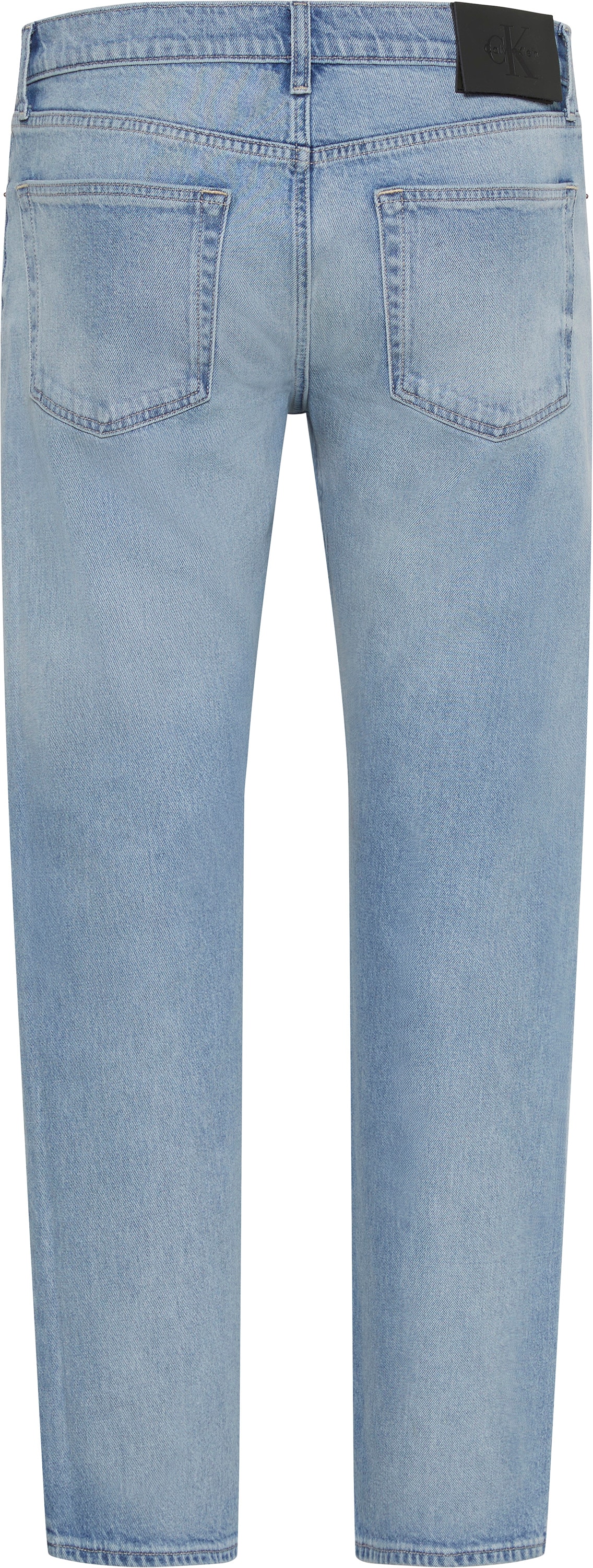 Calvin Klein Slim-fit-Jeans used washed, Slim Straight Fit, Logopatch am Bund