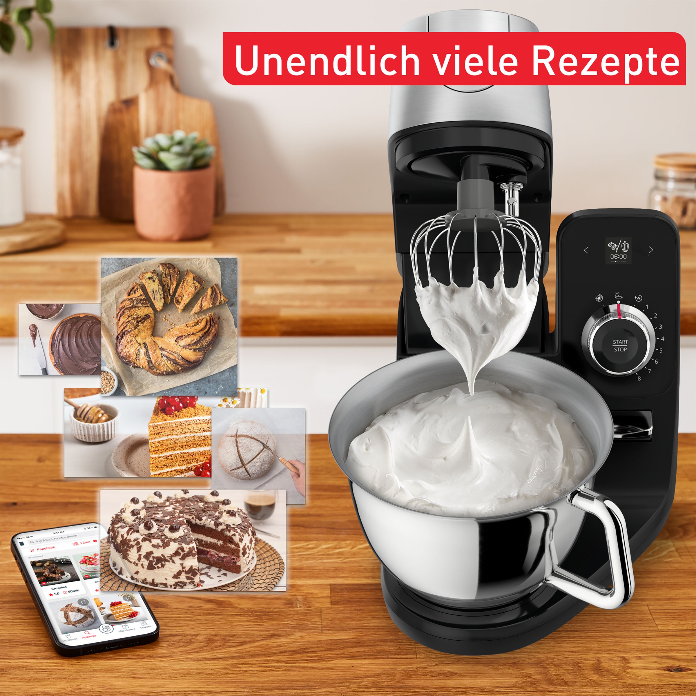 Tefal Küchenmaschine »QB9008 Coach«, 8 Automatikprogramme, personalisiertes Erlebnis, leiser Motor