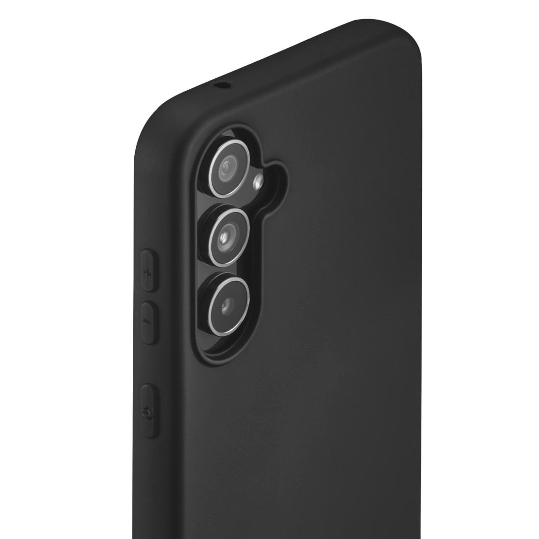 Hama Smartphone-Hülle »Handyhülle für Samsung Galaxy S23 FE, Schwarz, Smartphonetasche«, Samsung Galaxy S23 FE, Wireless-Charging kompatibel, Kratzschutz, flexibel