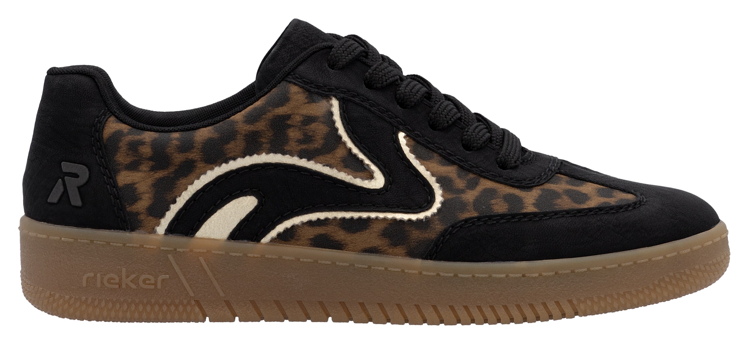 RIEKER Sport Plateausneaker, Freizeitschuh, Halbschuh, Schnürschuh in veganer Verarbeitung