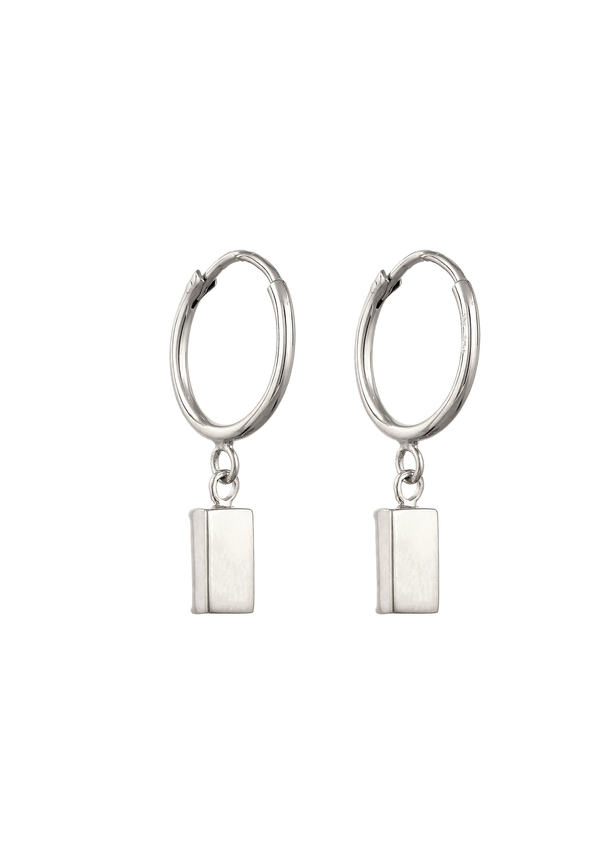 Elli Paar Creolen »Ohrringe Creolen mit Glas Kristalle Blau 925 Sterling Silber«
