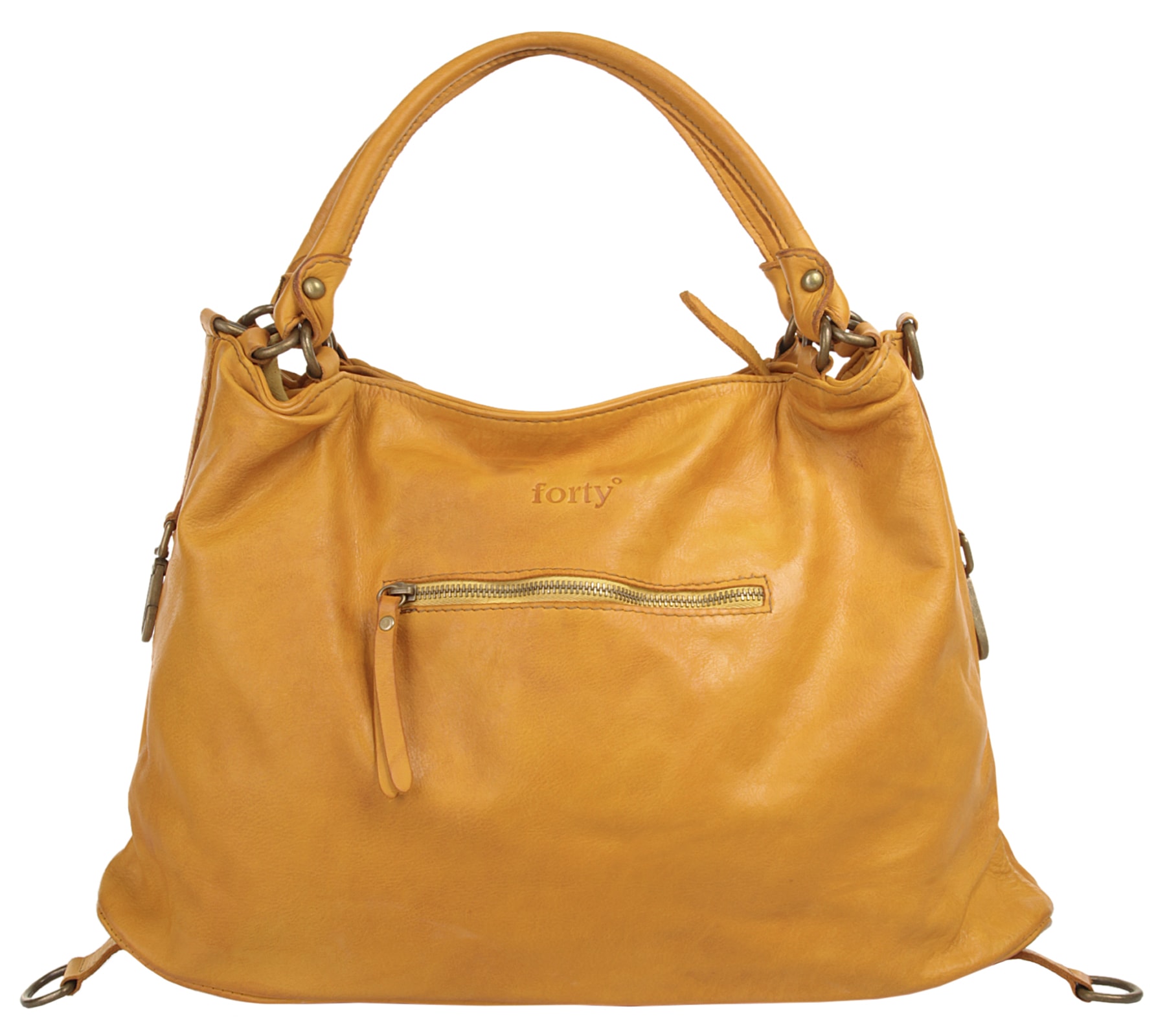 forty° Shopper, echt Leder, Made in Italy