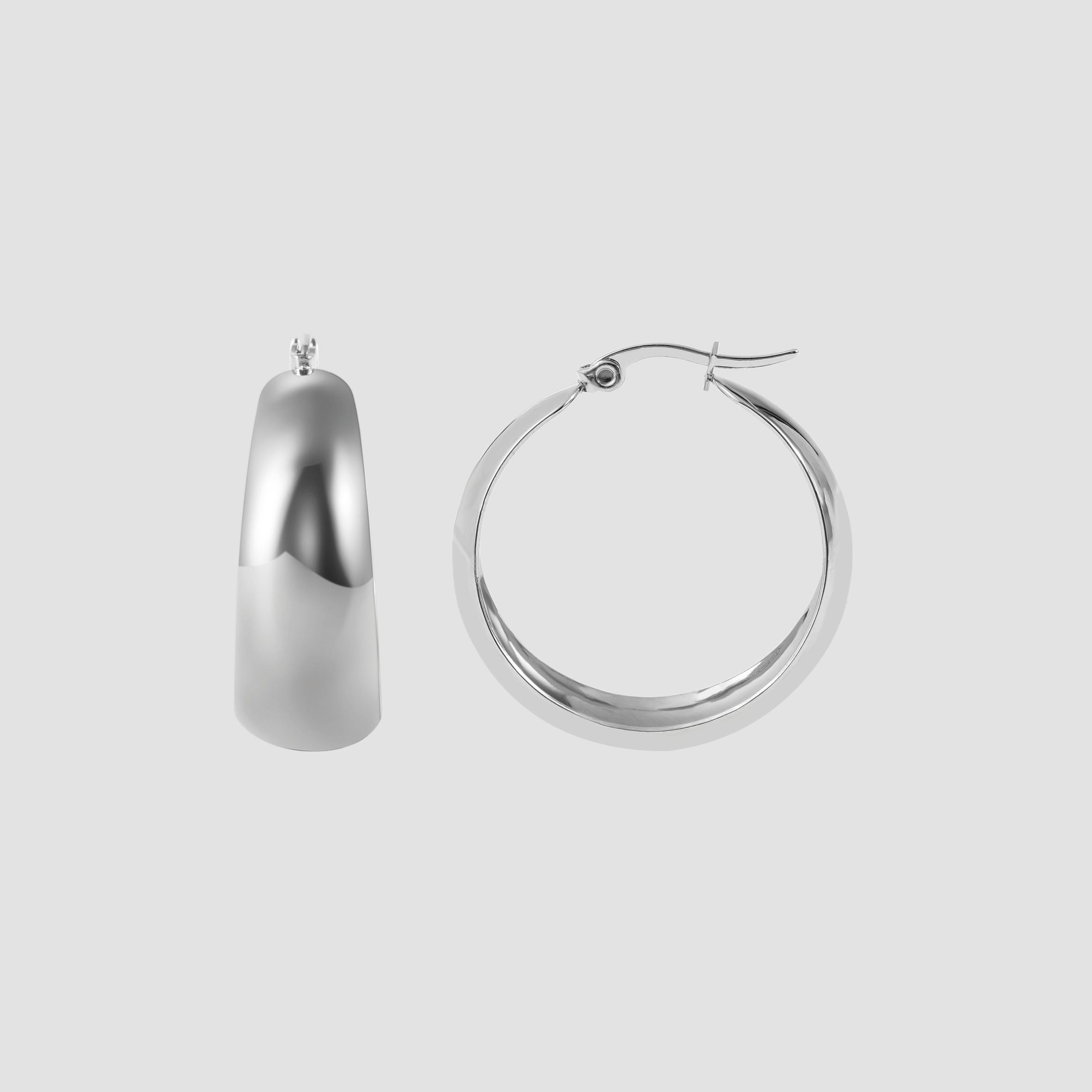 Adelia´s Paar Creolen »Damen Ohrringe ¿ Creole aus Edelstahl«