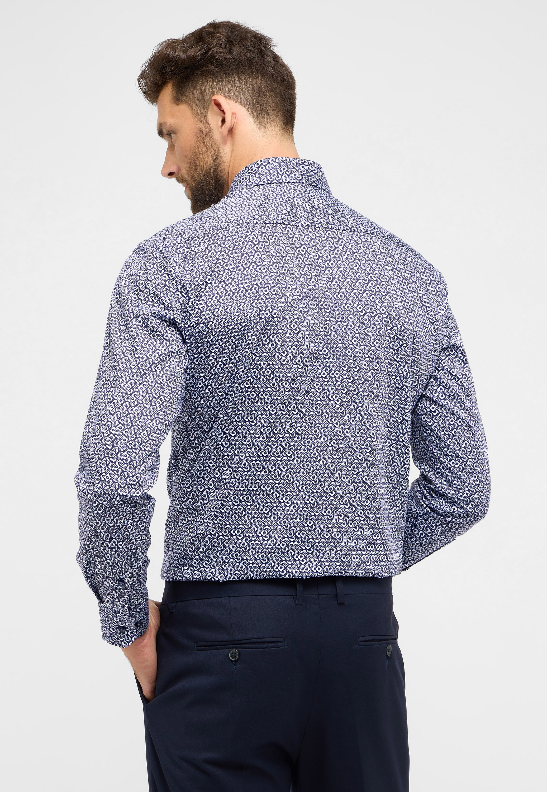 Eterna Langarmhemd »MODERN FIT« NON IRON (bügelfrei)