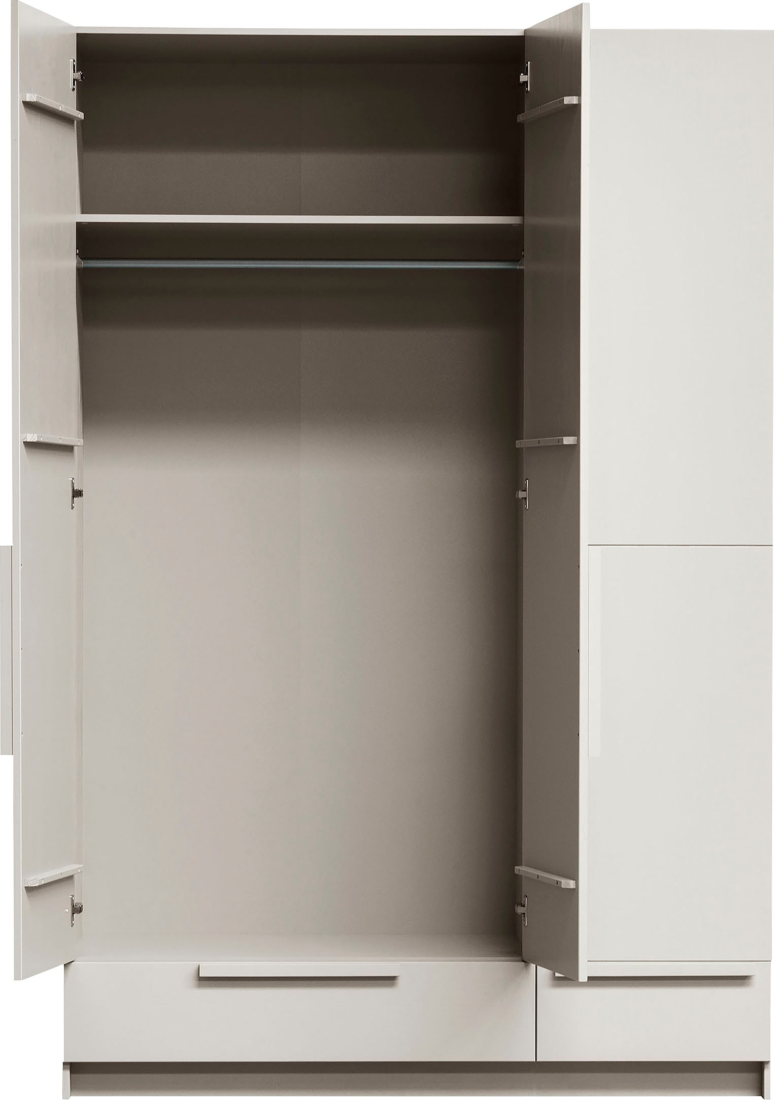 WOOOD Kleiderschrank »Pure«, mit Kleiderstange, Kiefernholz, Höhe 215 cm