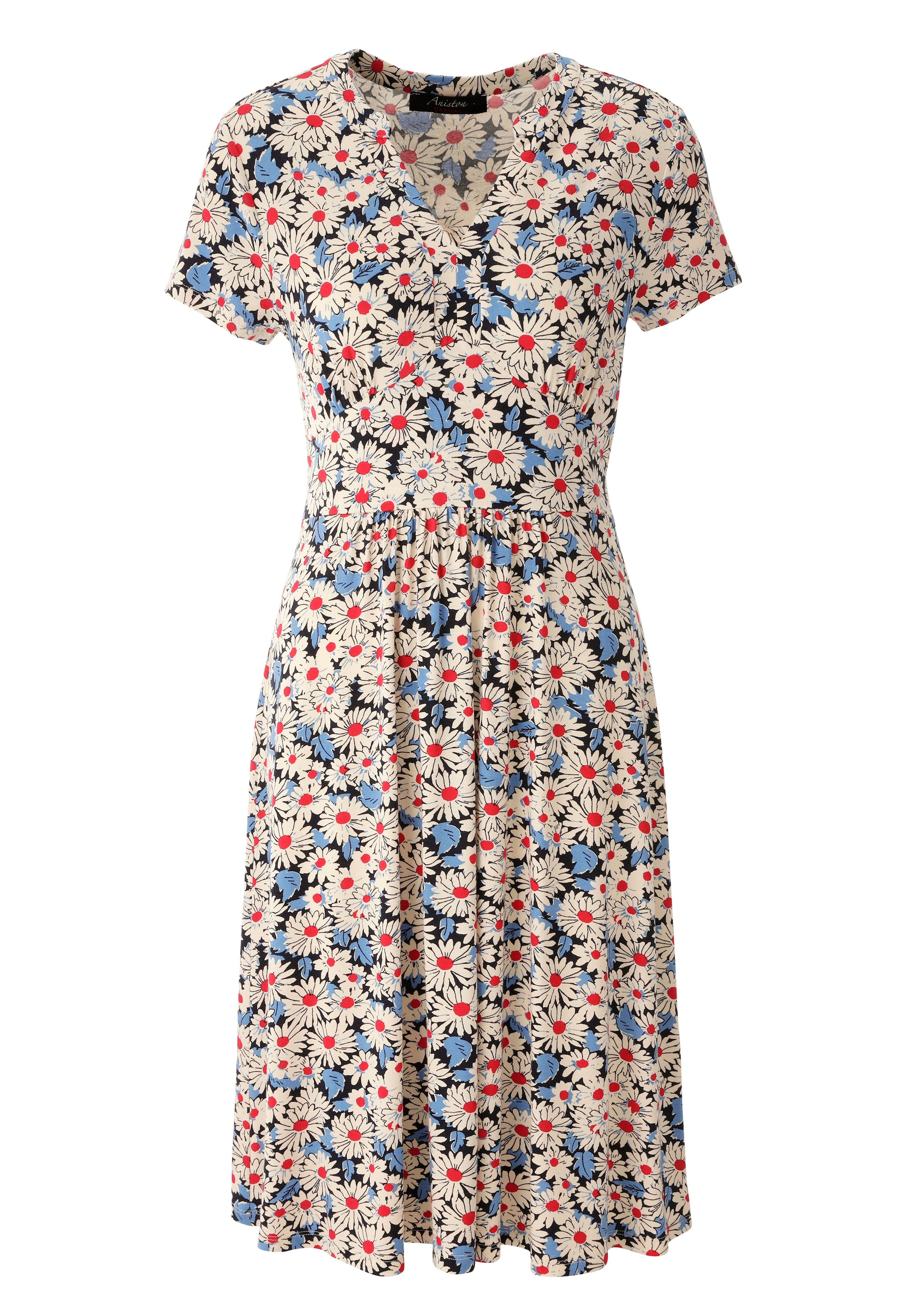 Aniston CASUAL Sommerkleid , allover mit Blüten bedruckt - NEUE KOLLEKTION