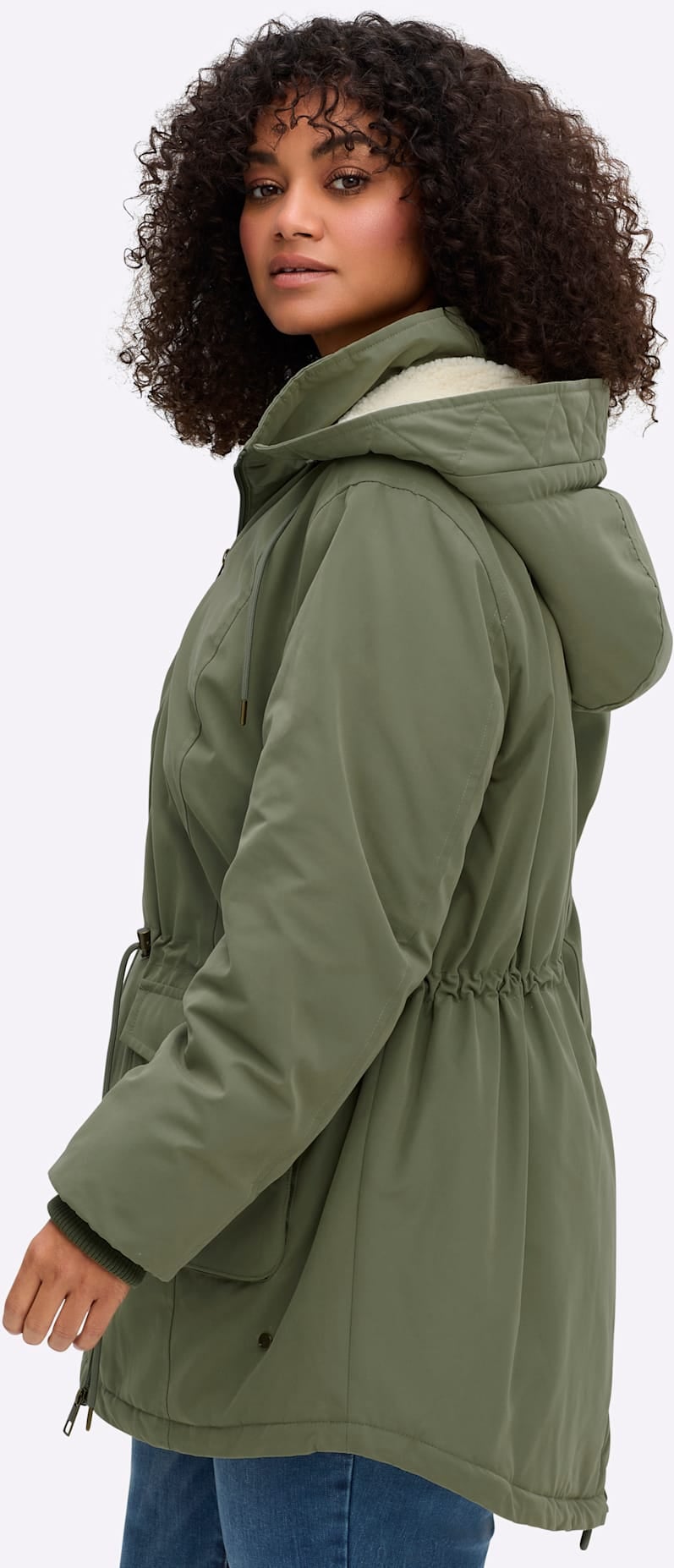 Sheego Parka, mit Kapuze