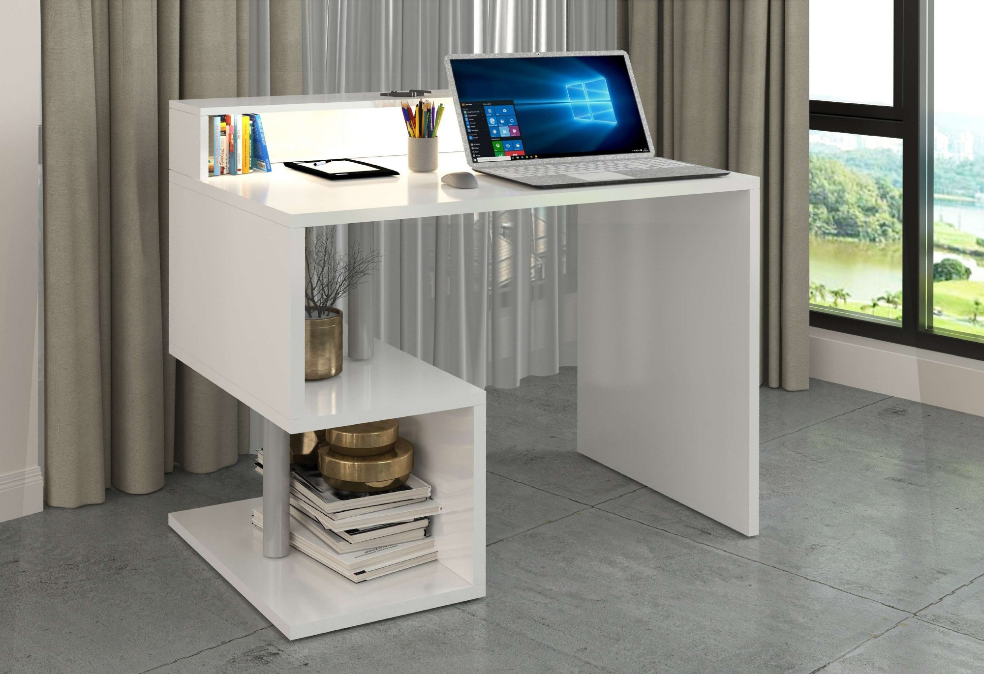INOSIGN Schreibtisch »Esse, modernes Design«, in verschiedenen Breiten, mit und ohne Monitoraufsatz, Made in Italy