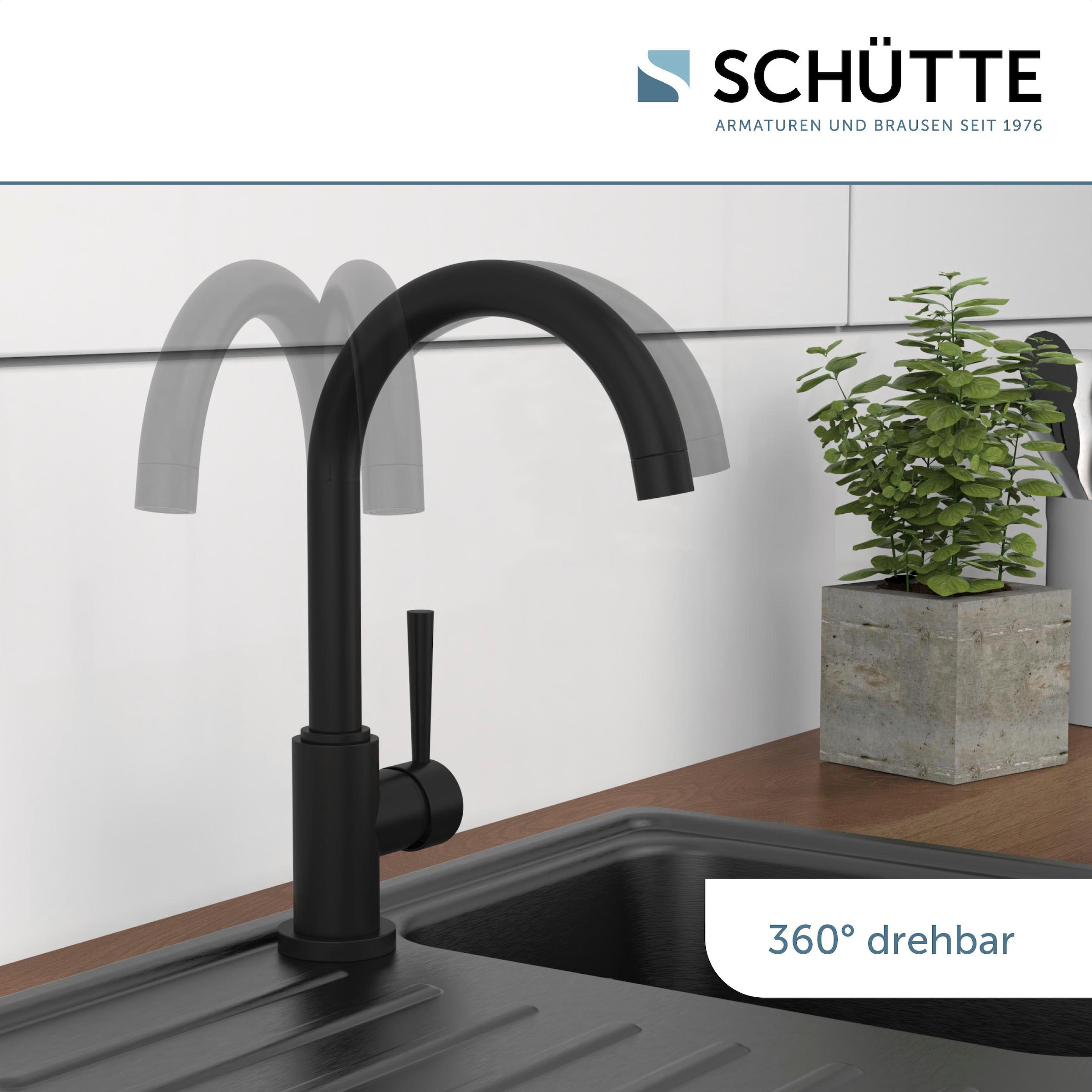 Schütte Spültischarmatur »Cornwall« Niederdruck, 360° schwenkbarer Wasserhahn, Mischbatterie
