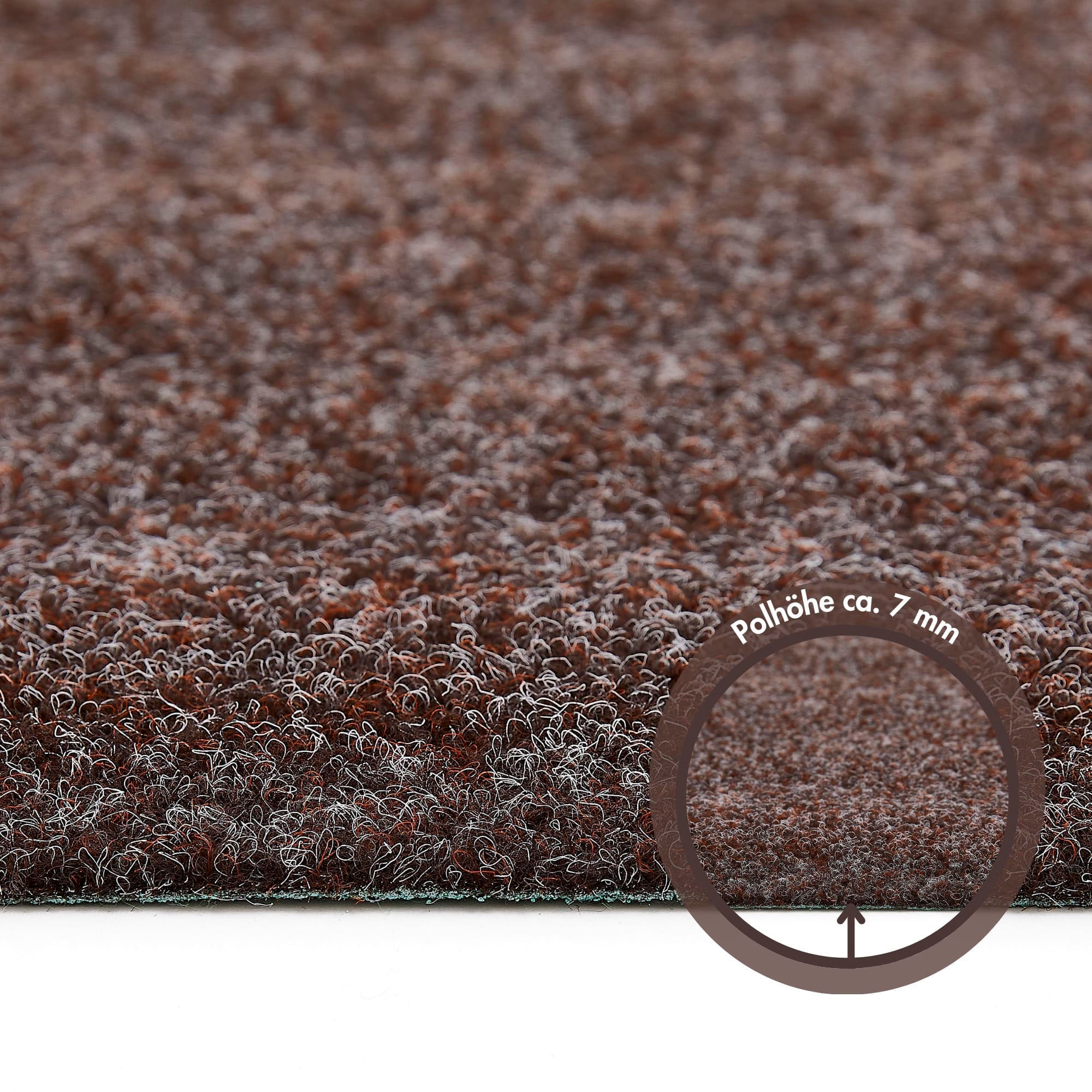 Andiamo Kunstrasen »Aberdeen, Made in Belgium«, rechteckig, 10 mm Höhe, aus Nadelfilz, mit Drainagenoppen, für Balkon, Terasse, Wintergarten