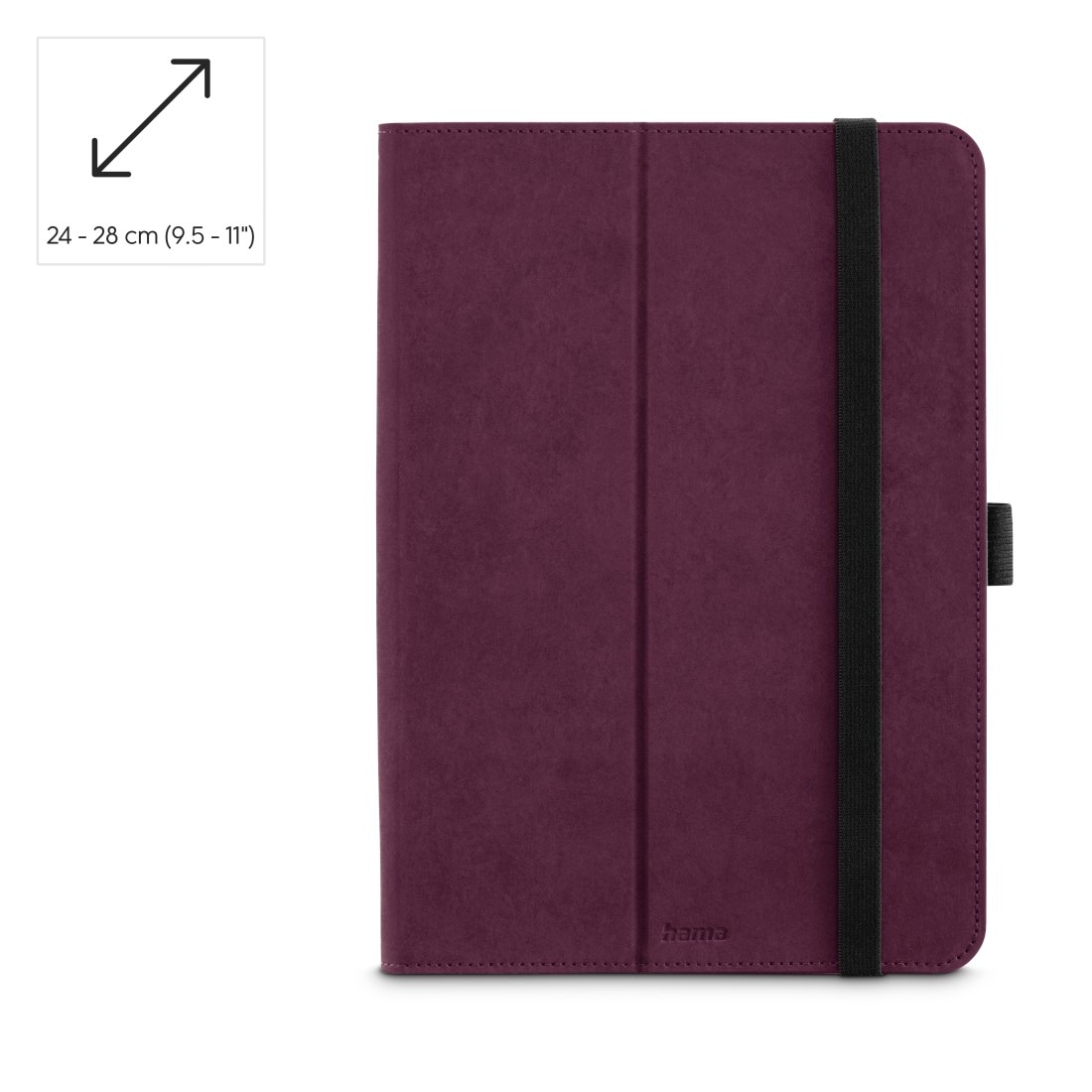 Hama Tablet-Hülle »Schutzhülle "Velvet" für Tablets 24 - 28 cm (9.5 - 11")« Tablet mit Einsteckfächer, universell