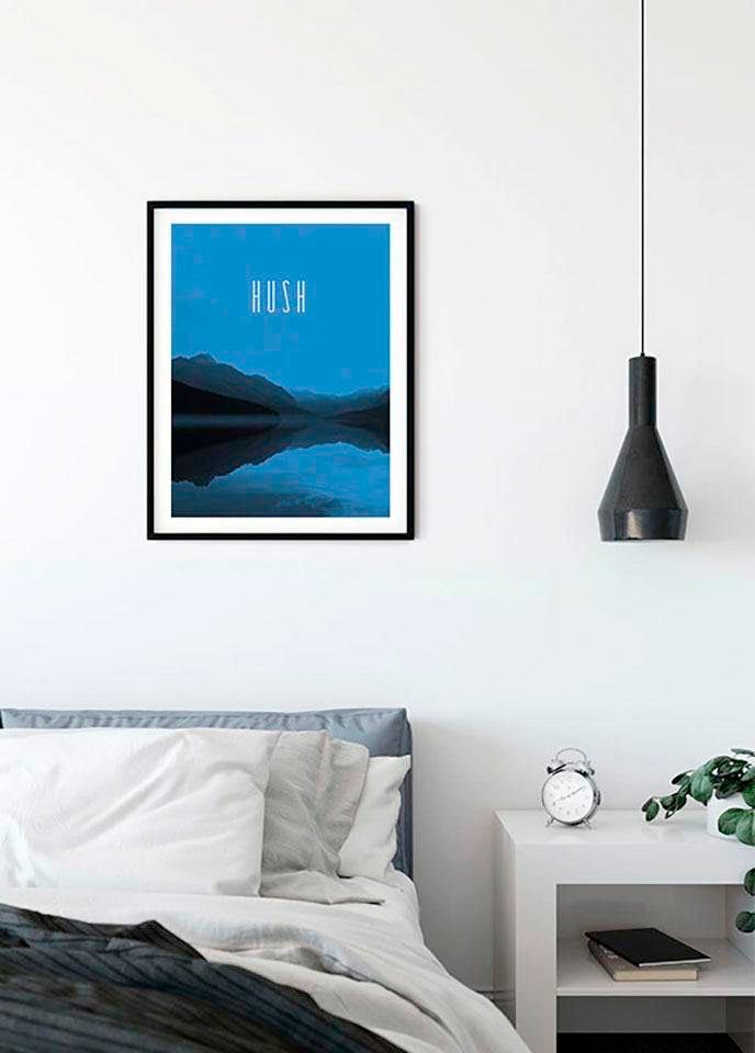 Komar Poster »Word 3 XXL Kinderzimmer, online Garantie Schlafzimmer, Jahren mit Wohnzimmer Natur, kaufen Lake | St.), (1 Hush Blue«