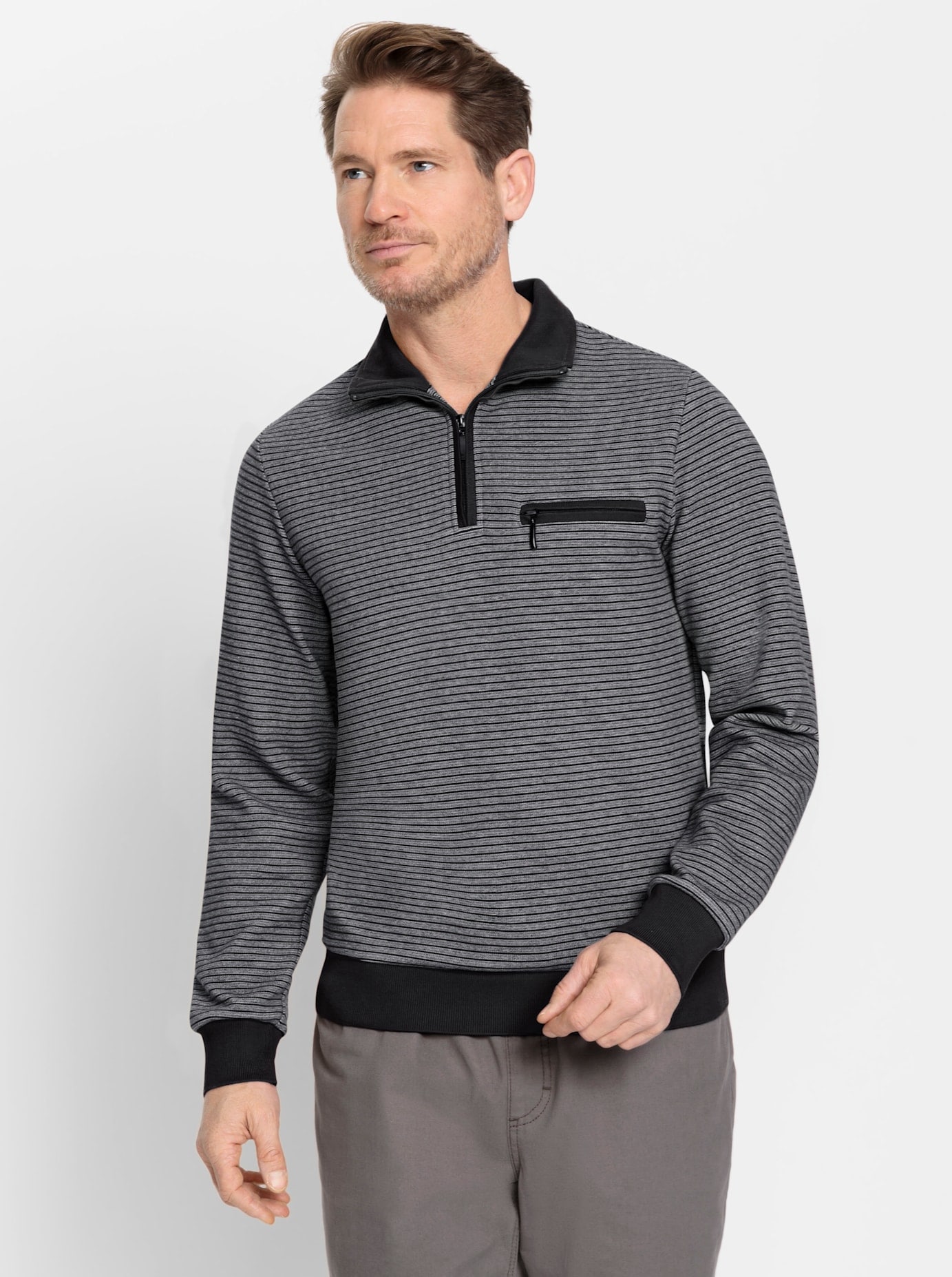 Marco Donati Poloshirt »Langarm-Shirt«, (1 tlg.)