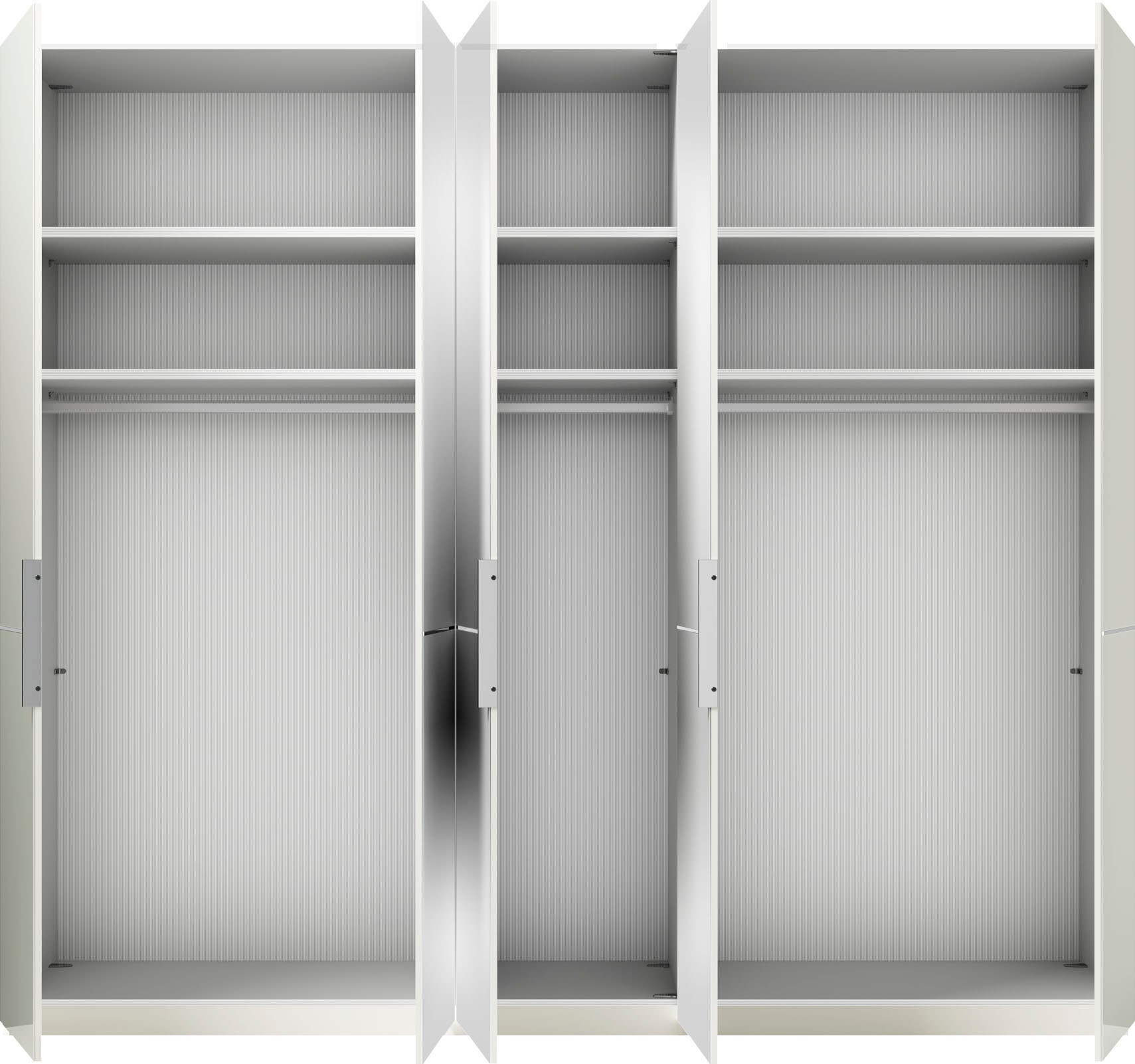 Musterring Drehtürenschrank »Imola W«, inkl. Einlegeböden und Kleiderstangen, mit Glas- und Spiegeltüren