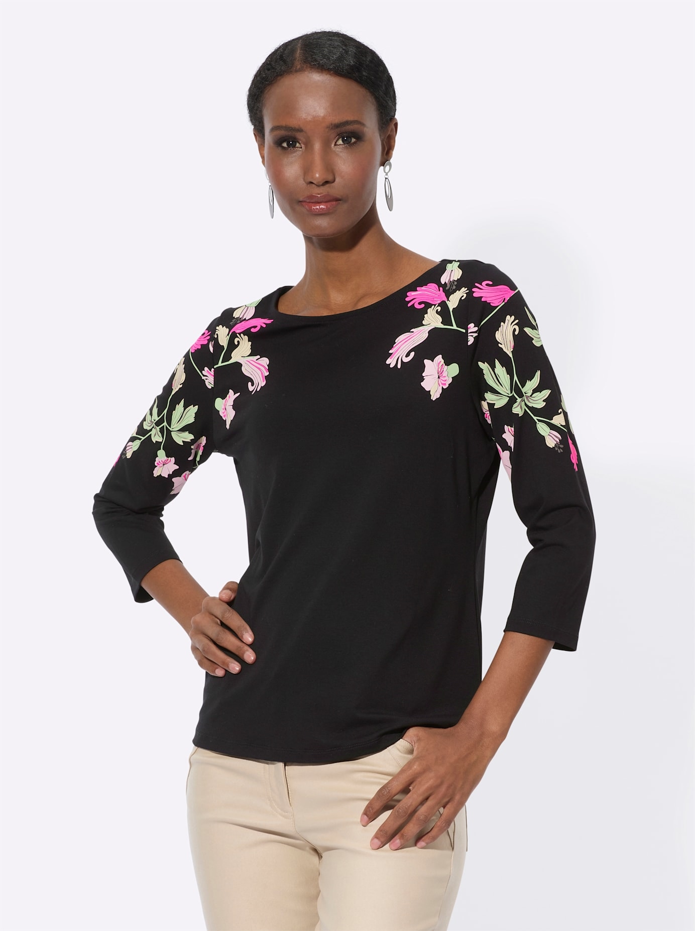 creation L Print-Shirt »Druck-Shirt«, (1 tlg.)