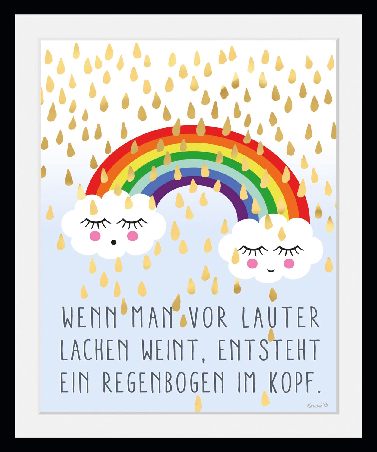 queence Bild »Regenbogen im Kopf«, kaufen (1 St.) Wolken, bequem