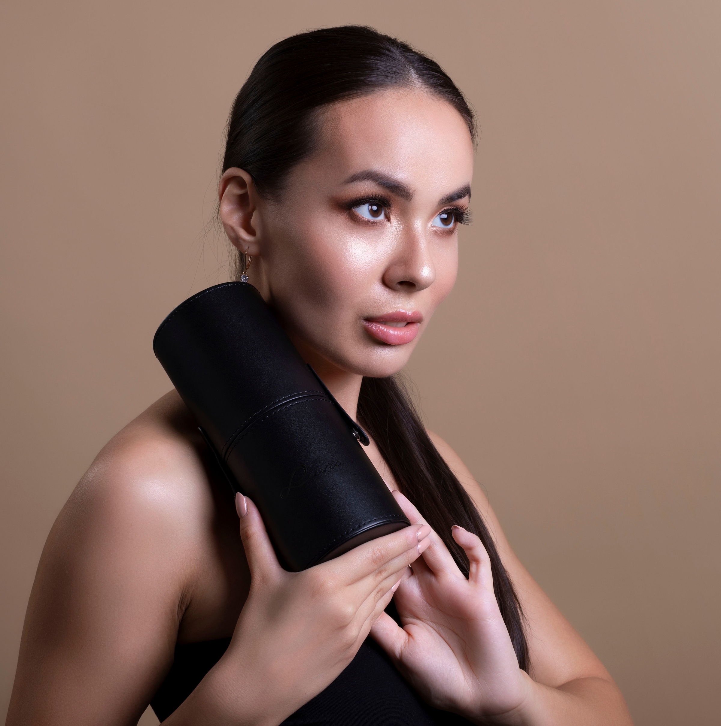 Luvia Cosmetics Kosmetikpinsel-Set »Prime Black online tlg.) bei Edition«, (15 Vegan Pro UNIVERSAL