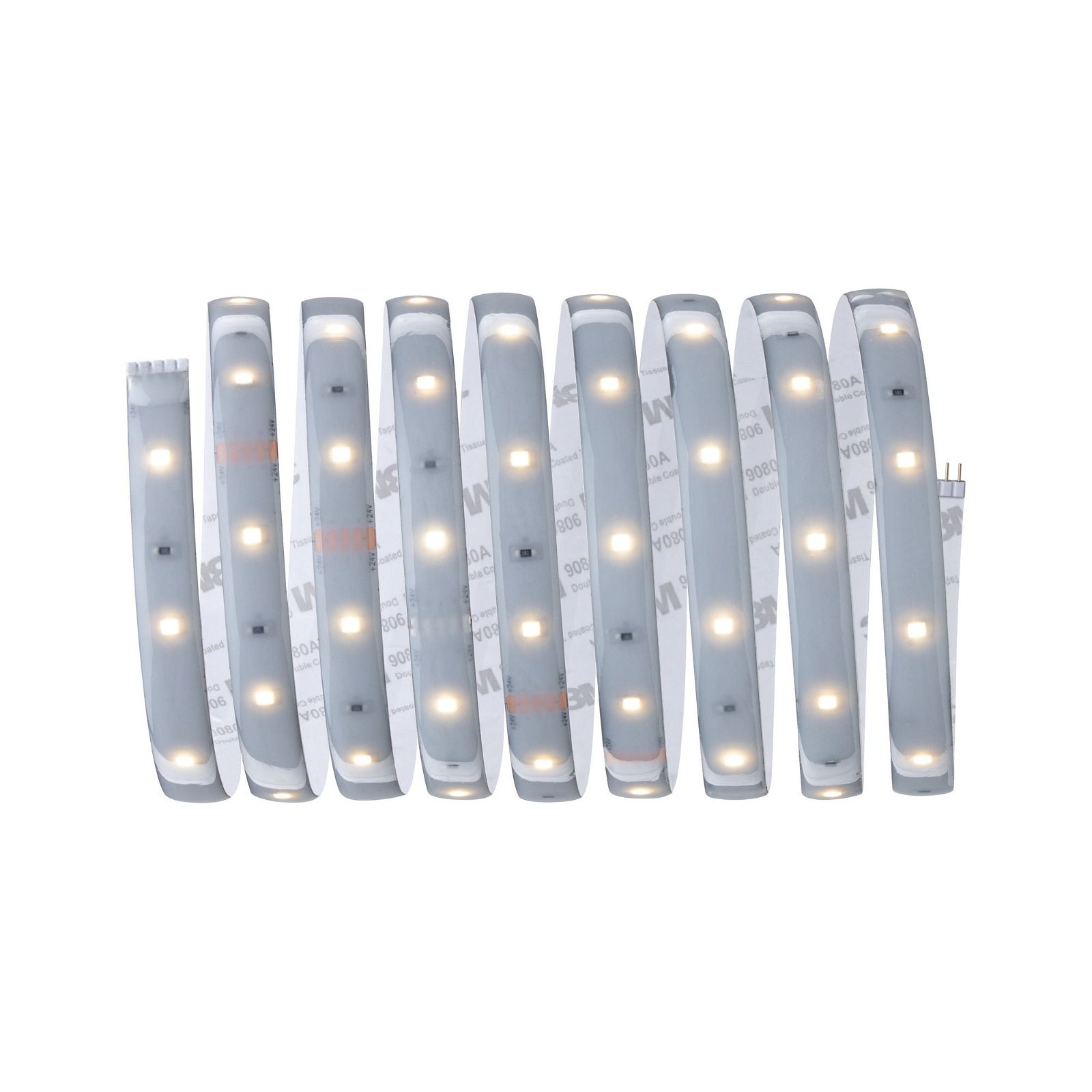 Paulmann LED-Streifen »MaxLED 250 Stripe 2,5m IP44 Cover 2700K 10W 24V Silber Kunststoff«, 1 St.-flammig