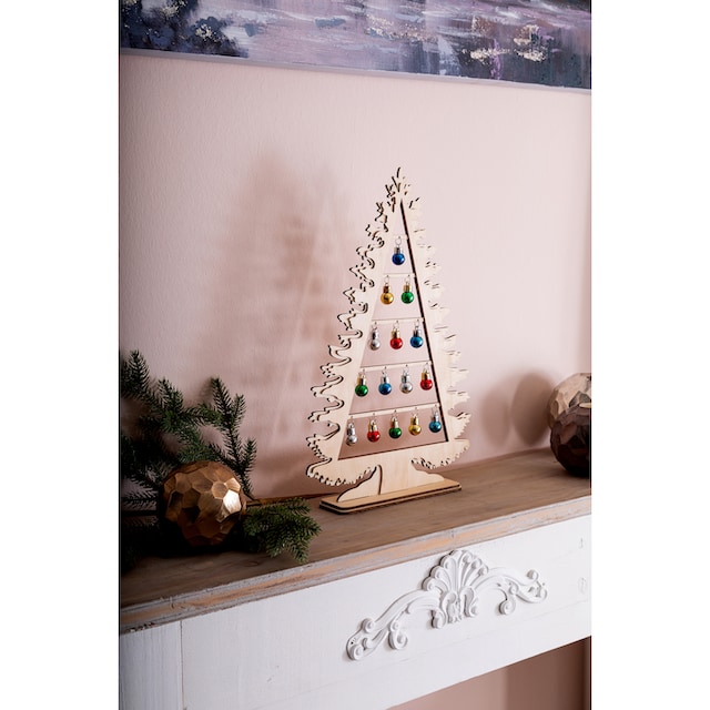 ca. Holz, Möbel »Weihnachtsdeko«, mit cm aus kaufen Raten Höhe Myflair auf & Dekobaum Weihnachtskugeln, 45 Accessoires geschmückt