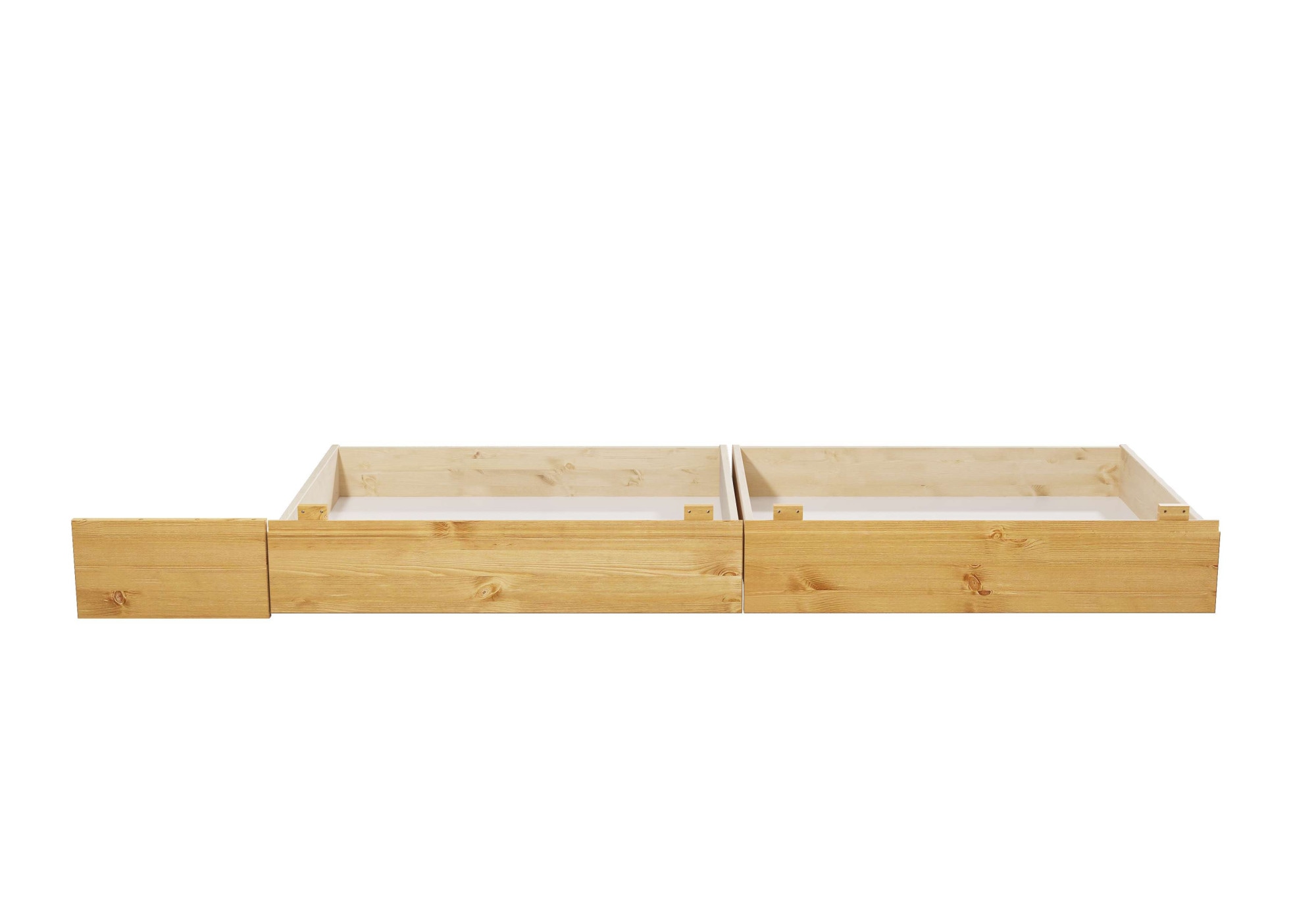 Home affaire Bettschubkasten »Luven« 2 Stk. tlg. aus massiver Kiefer, 2 Stück, passen perfekt unter das Bett Luven