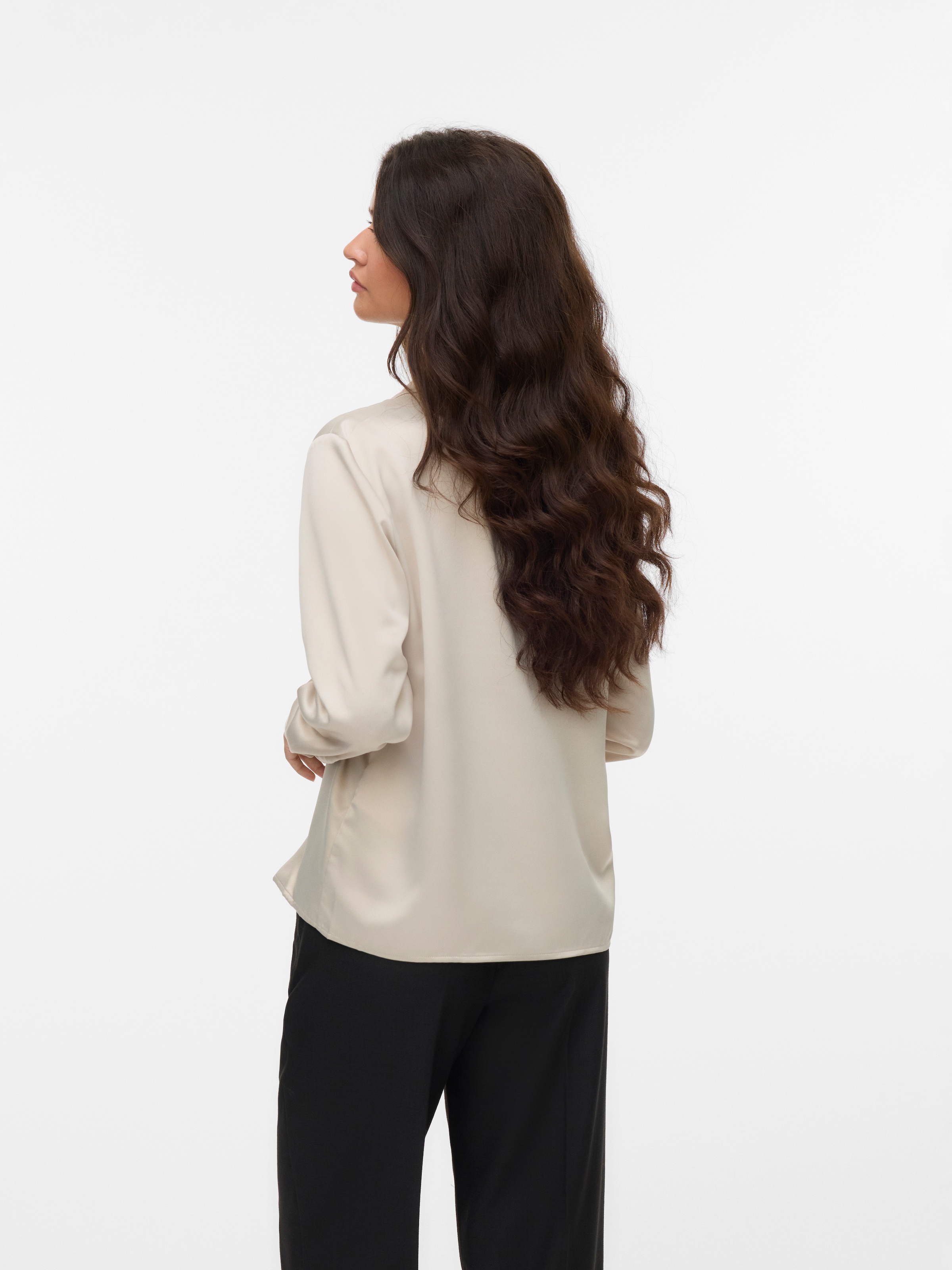 Vero Moda Langarmbluse »VMMERLE LS SHIRT WVN GA NOOS«