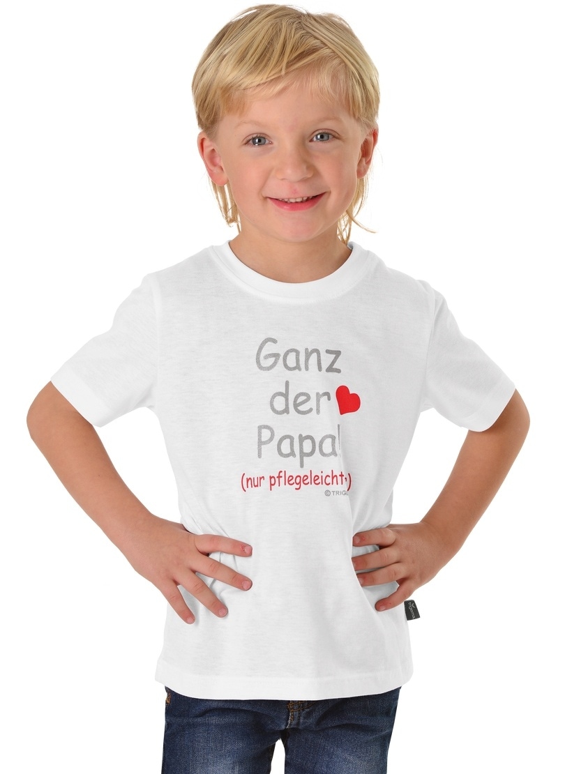Trigema T-Shirt »TRIGEMA T-Shirt Papas Liebling«, (1 tlg.)