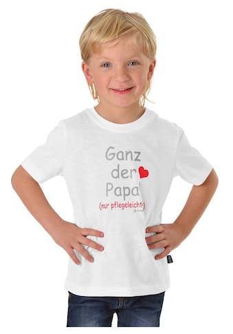 T-Shirt »TRIGEMA T-Shirt Papas Liebling«, (1 tlg.)