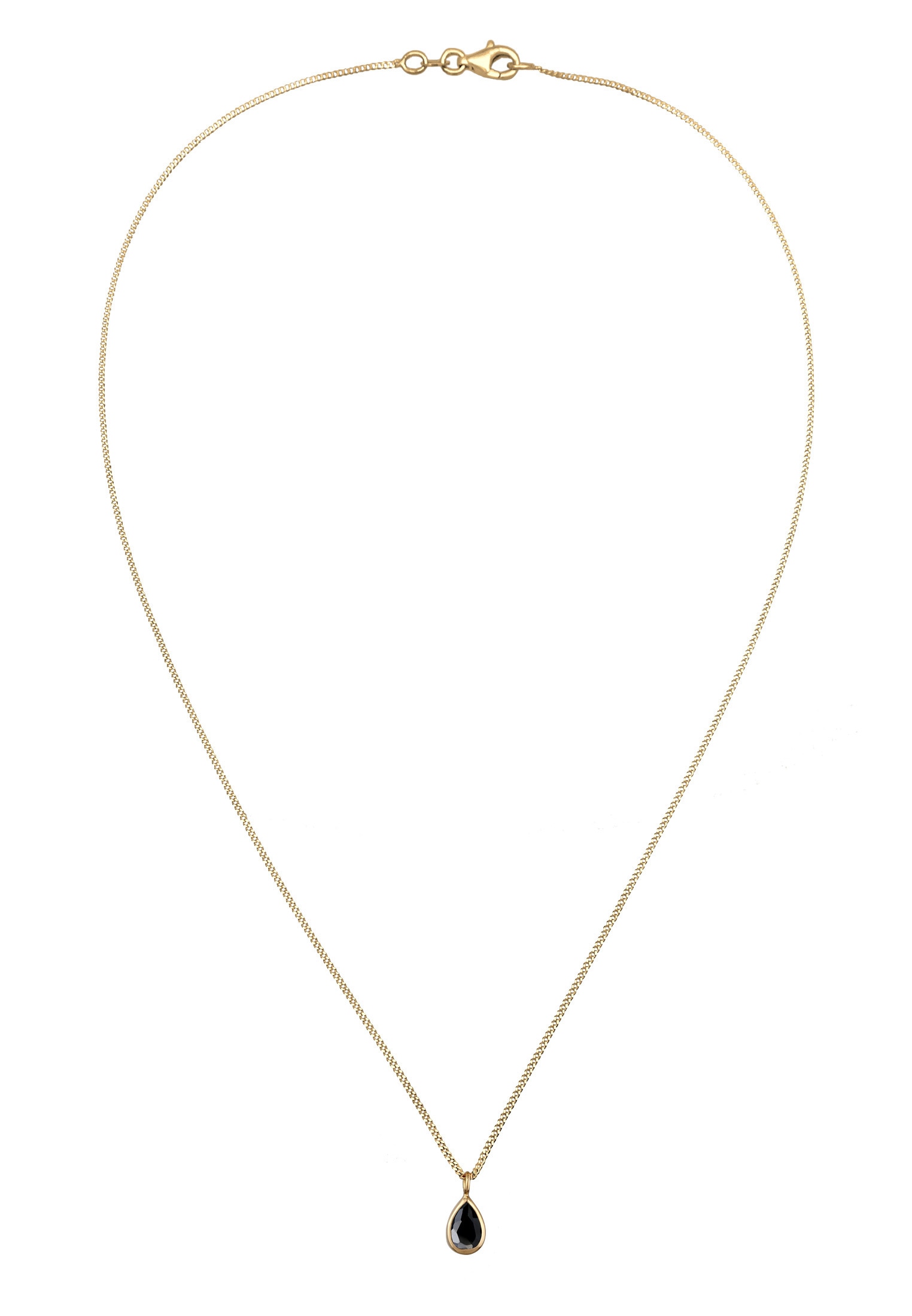 Elli Silberkette »Halskette Zirkonia Tropfen 925 Sterling Silber«