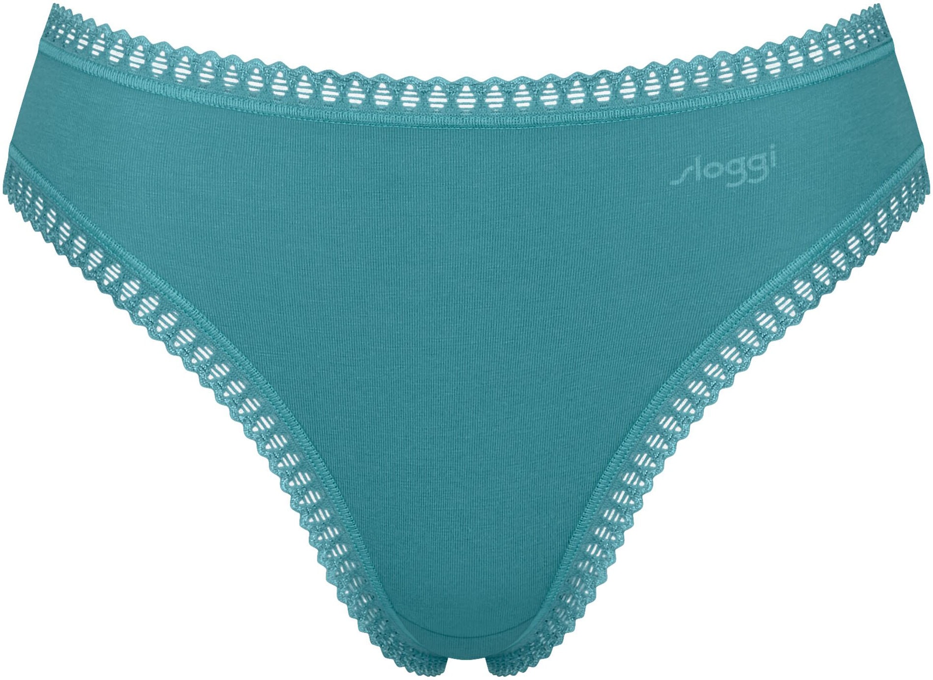 sloggi Slip »GO Crush«, (3er Pack), hoher Beinausschnitt, Spitze, feminin, weich, elastisch, Baumwollmix