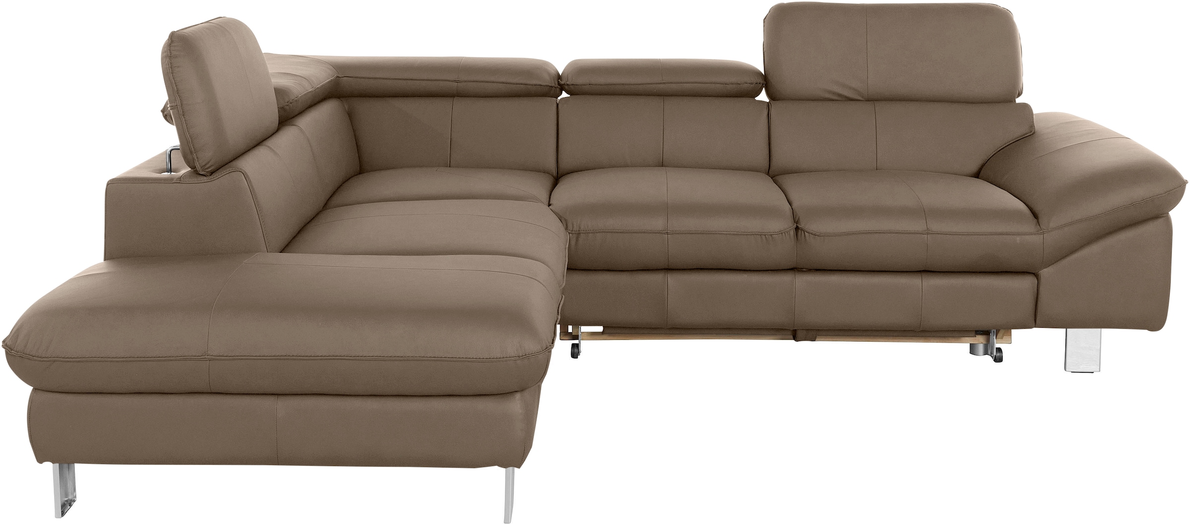 COTTA Ecksofa »Driver L-Form«, mit Kopfteilverstellung, wahlweise mit Bettfunktion & Bettkasten