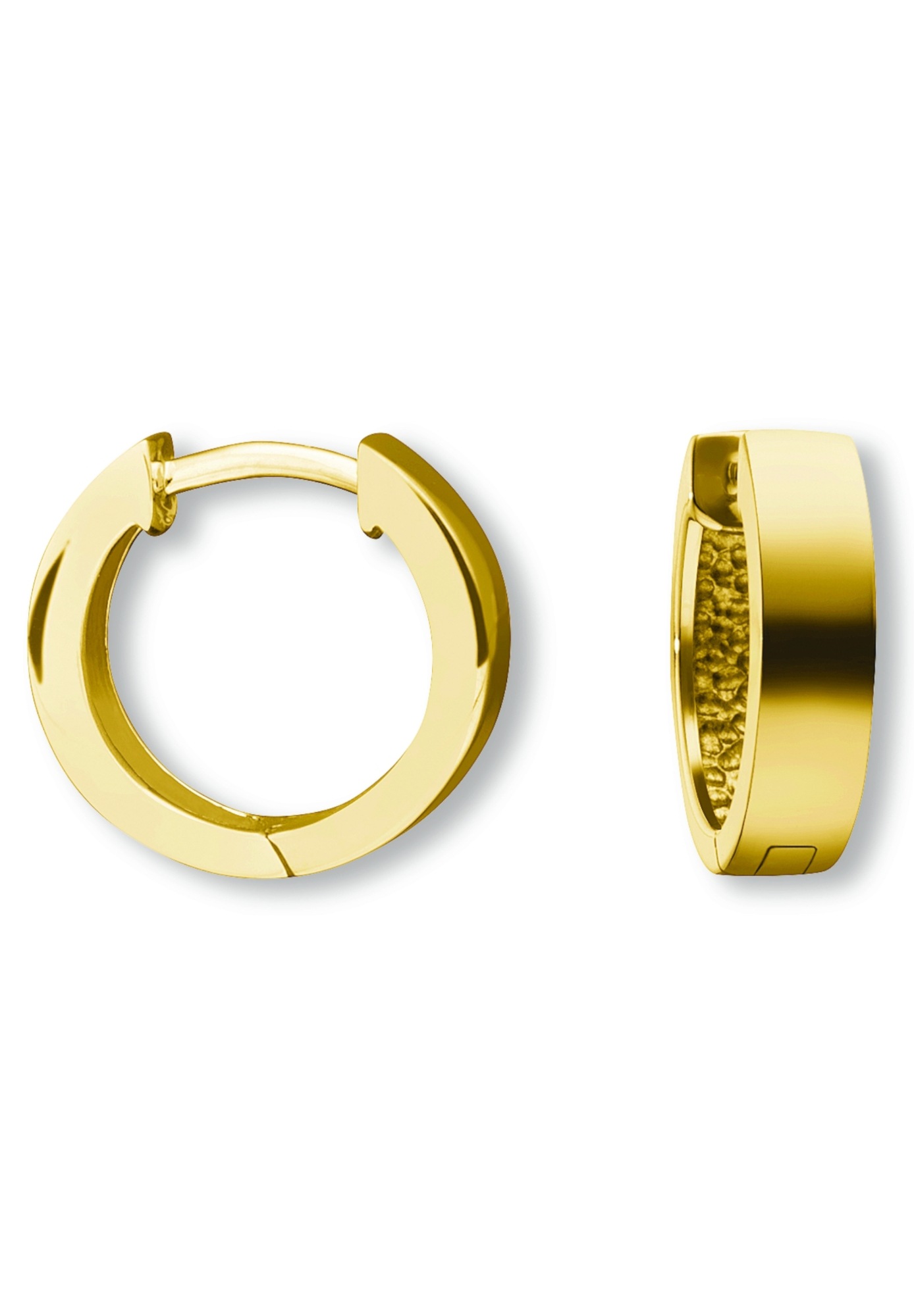 ONE ELEMENT Paar Creolen »Ohrringe  Creolen aus 333 Gelbgold Ø 14,0 x 4,0 mm«