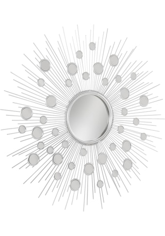 Leonique Dekospiegel »Spiegel, silber«, Wandspiegel, Sonne, rund, Ø 81 cm, Rahmen aus... kaufen
