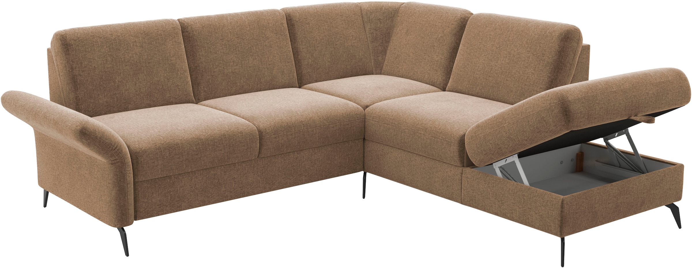 Home affaire Ecksofa »Rochelle«, wahlweise mit Bettfunktion, Bettkasten und Armteilverstellung