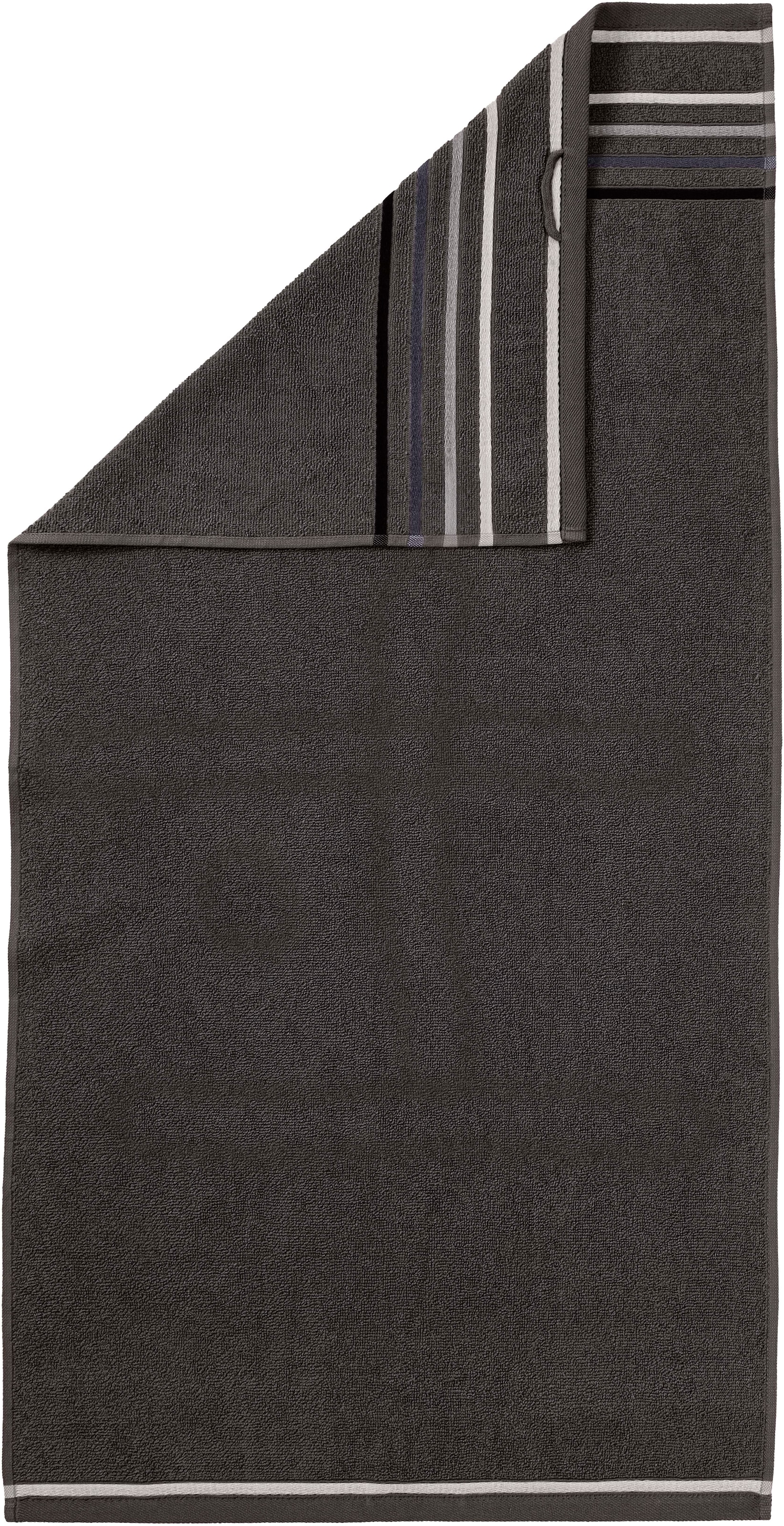 my home Handtuch Set »Niki, Duschtuch, Handtücher und Gästetücher« Set Walkfrottee Handtücher mit mehrfarbiger Streifenbordüre, weich, aus 100% Baumwolle