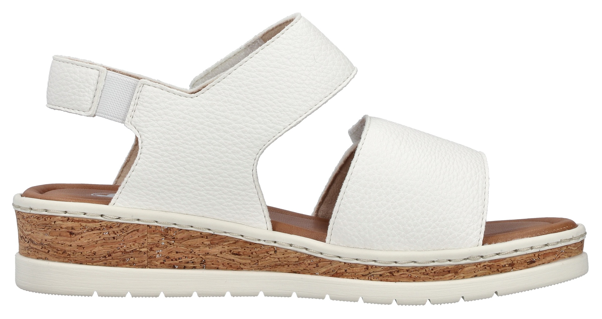 Rieker Sandale  Sommerschuh, Keilsandalette, Plateausandale mit Klett