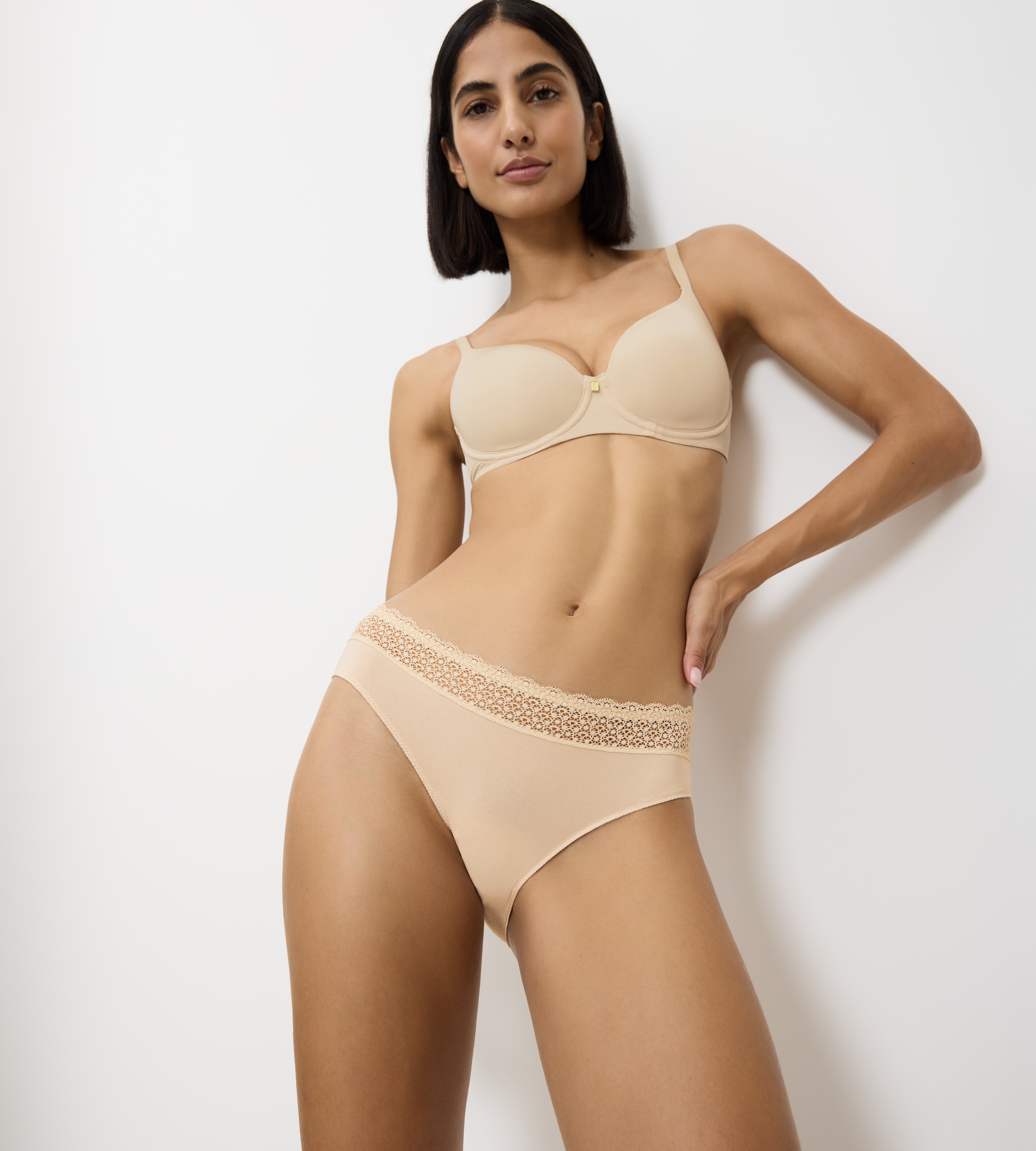 Triumph Tai-Slip »Feel of Modal«, (2er Pack), seidig-weich, Spitzenbund
